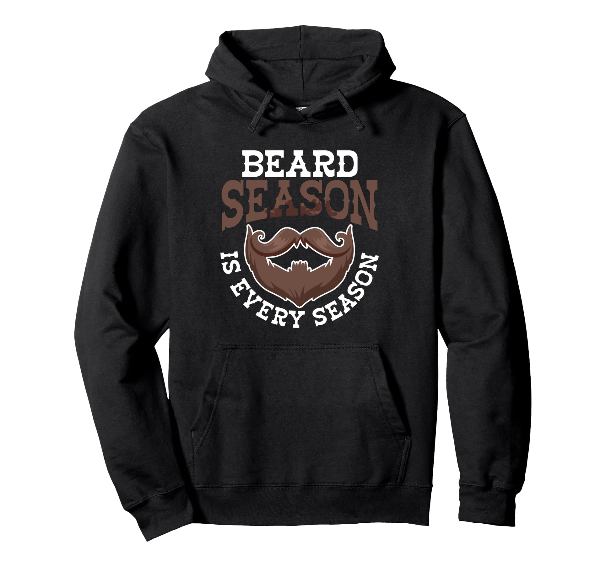 Bearded Facial Hair Fathers Day Dad Grandpa Hoodie - Novelty Apparel Unisex - T-Shirt, Sweatshirt, Hoodie