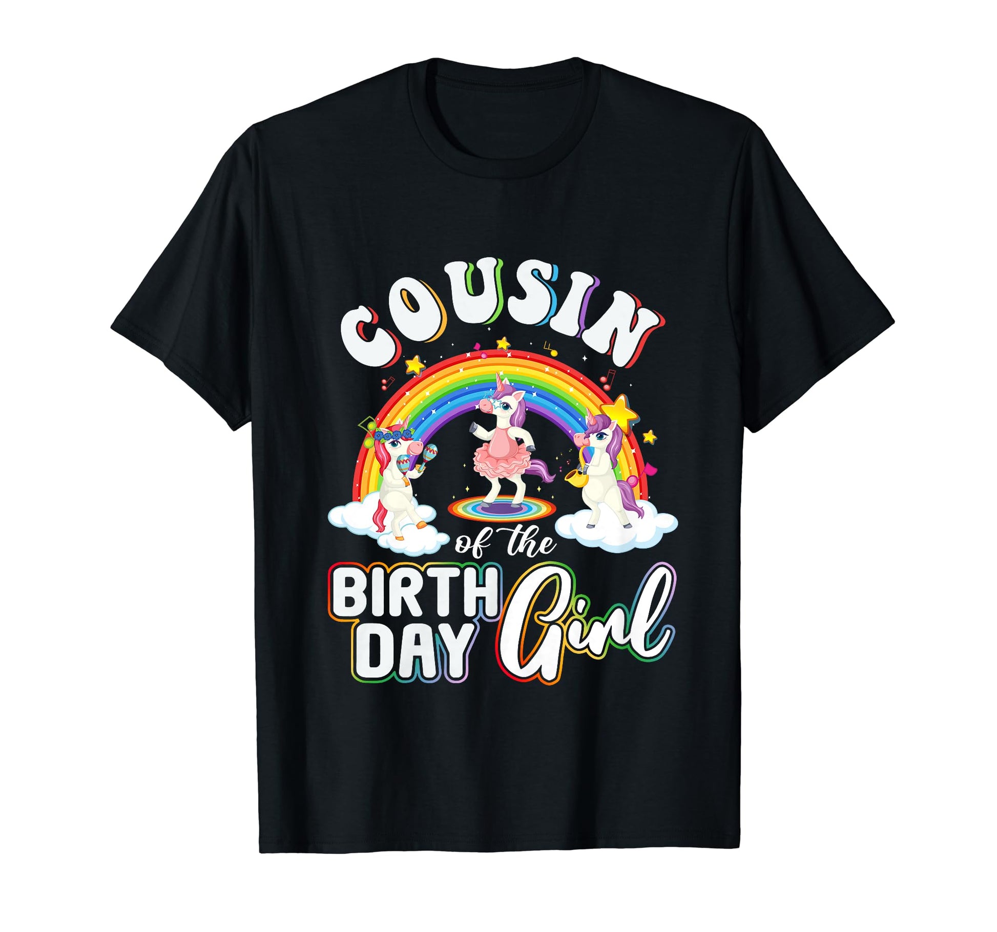 Unicorn Cousin Birthday Matching Party T-Shirt - Novelty Apparel Unisex - T-Shirt, Sweatshirt, Hoodie