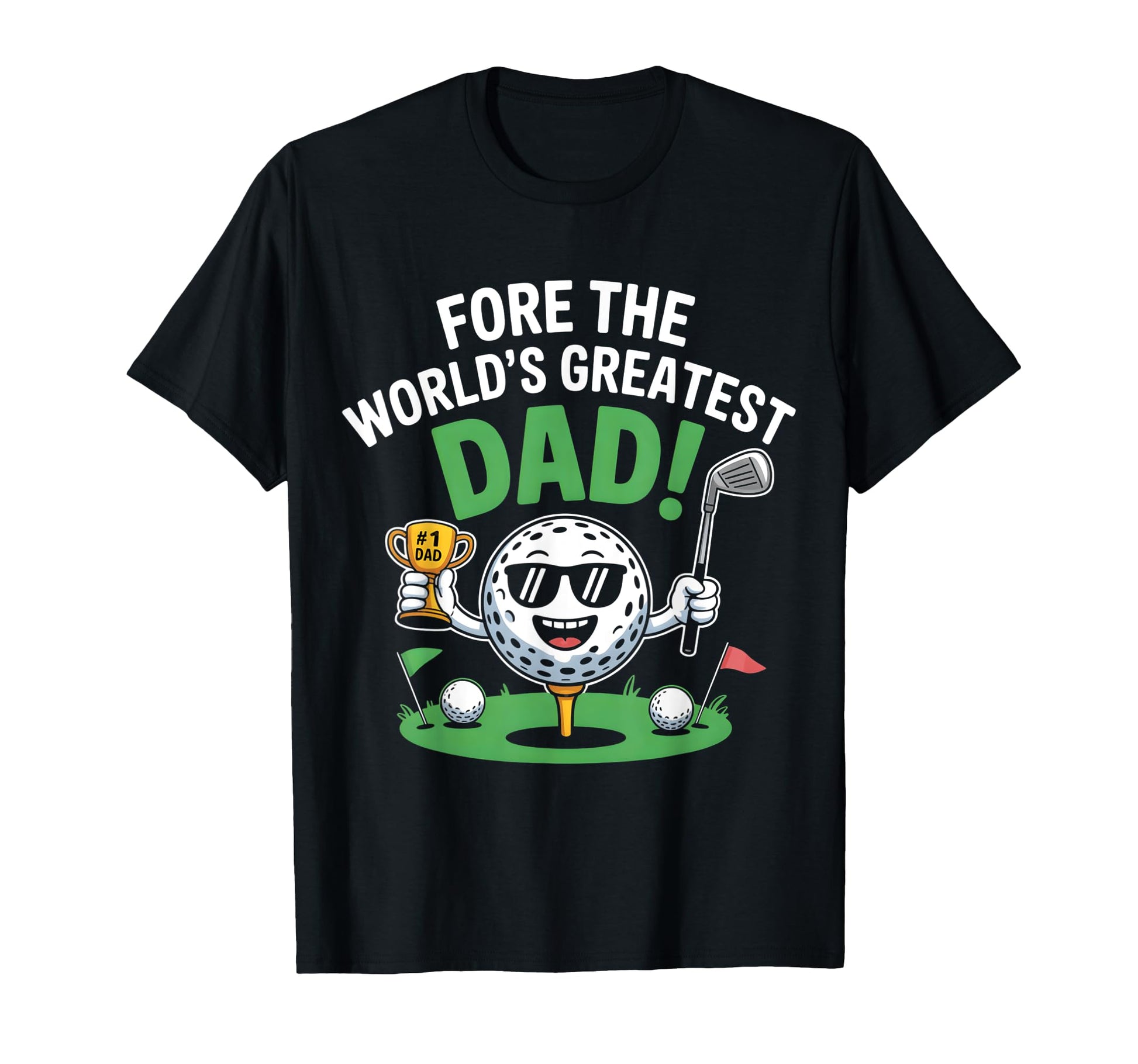 Golfing Fathers Day Golf Dad Funny T-Shirt - Custom Art Print Unisex - T-Shirt, Sweatshirt, Hoodie
