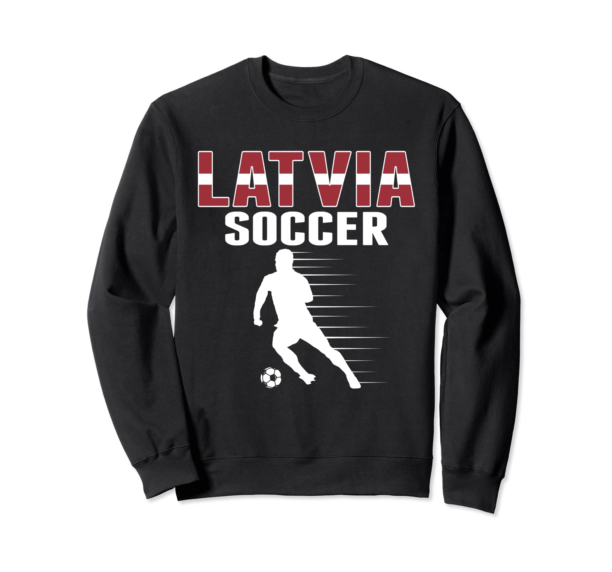 Latvia Soccer Fans Jersey Proud Sweatshirt - Minimalist Print Unisex - T-Shirt, Sweatshirt, Hoodie