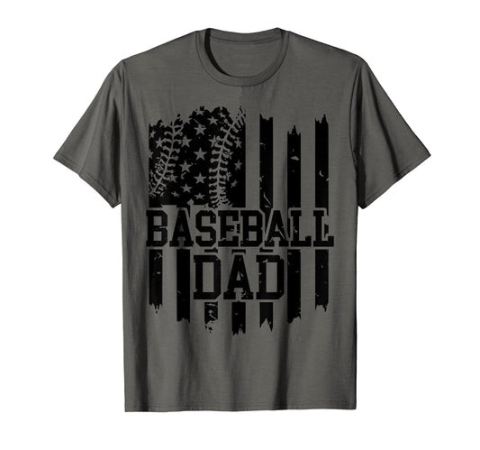 Baseball Dad Proud Fathers Day T-Shirt - Casual Everyday Wear for Adults - T-Shirt, Sweatshirt, Hoodie