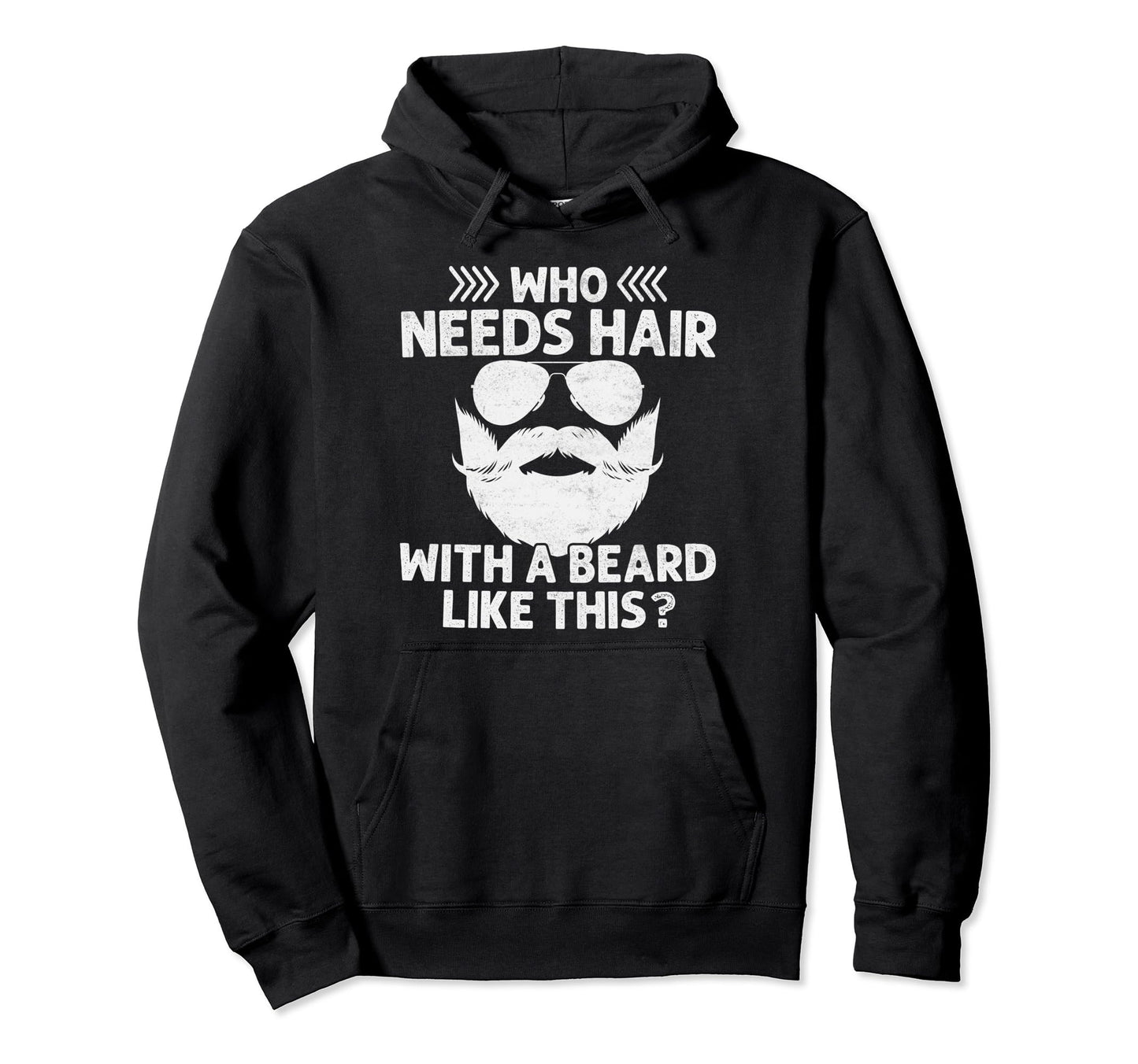 Bearded Dad Funny Beard Lover Bearded Hoodie - Trendy Graphic for Adults - T-Shirt, Sweatshirt, Hoodie