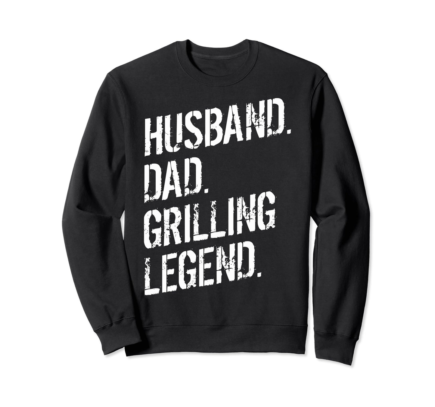 Husband Dad Grilling Legend Meat Bbq Sweatshirt - Minimalist Print Unisex - T-Shirt, Sweatshirt, Hoodie