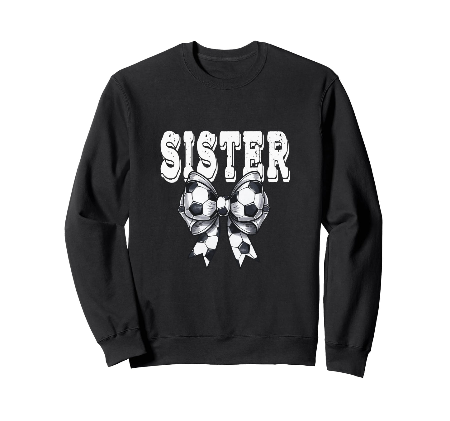Coquette Soccer Bow Mom Sister Grandma Sweatshirt - Graphic Print Unisex - T-Shirt, Sweatshirt, Hoodie