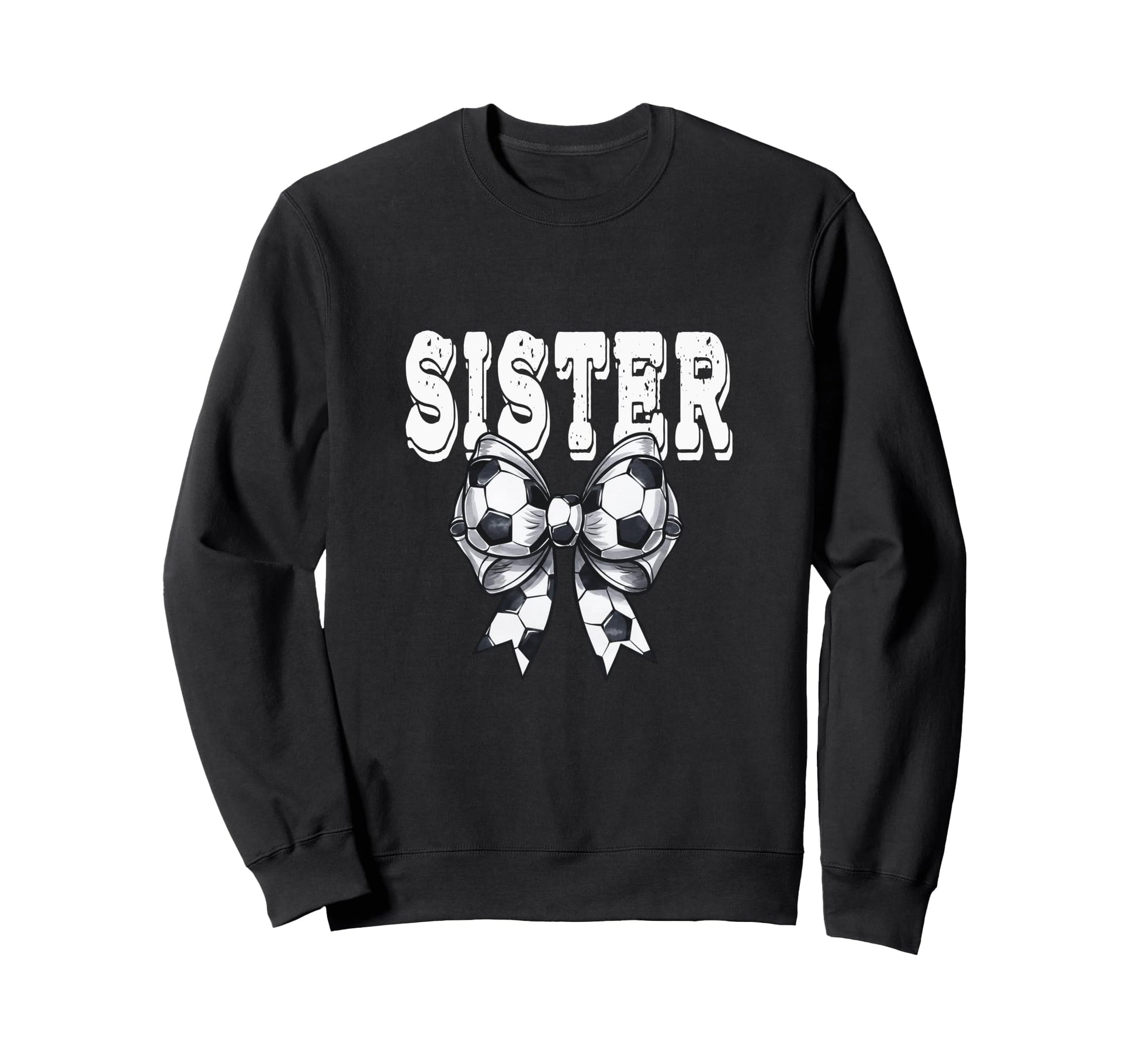 Coquette Soccer Bow Mom Sister Grandma Sweatshirt - Graphic Print Unisex - T-Shirt, Sweatshirt, Hoodie