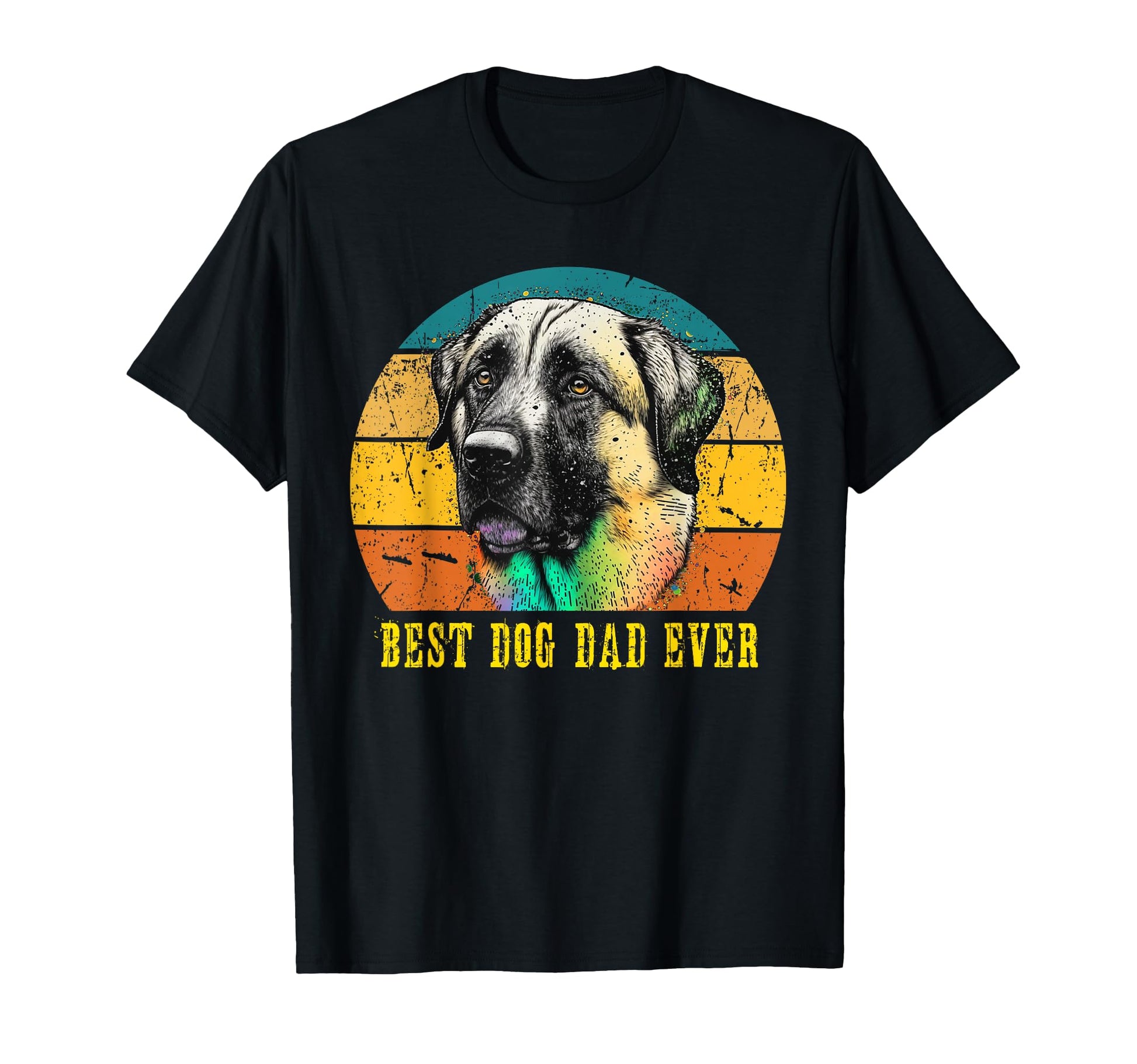 Best Dog Dad Ever Sunset Anatolian T-Shirt - Minimalist Print Men Women - T-Shirt, Sweatshirt, Hoodie