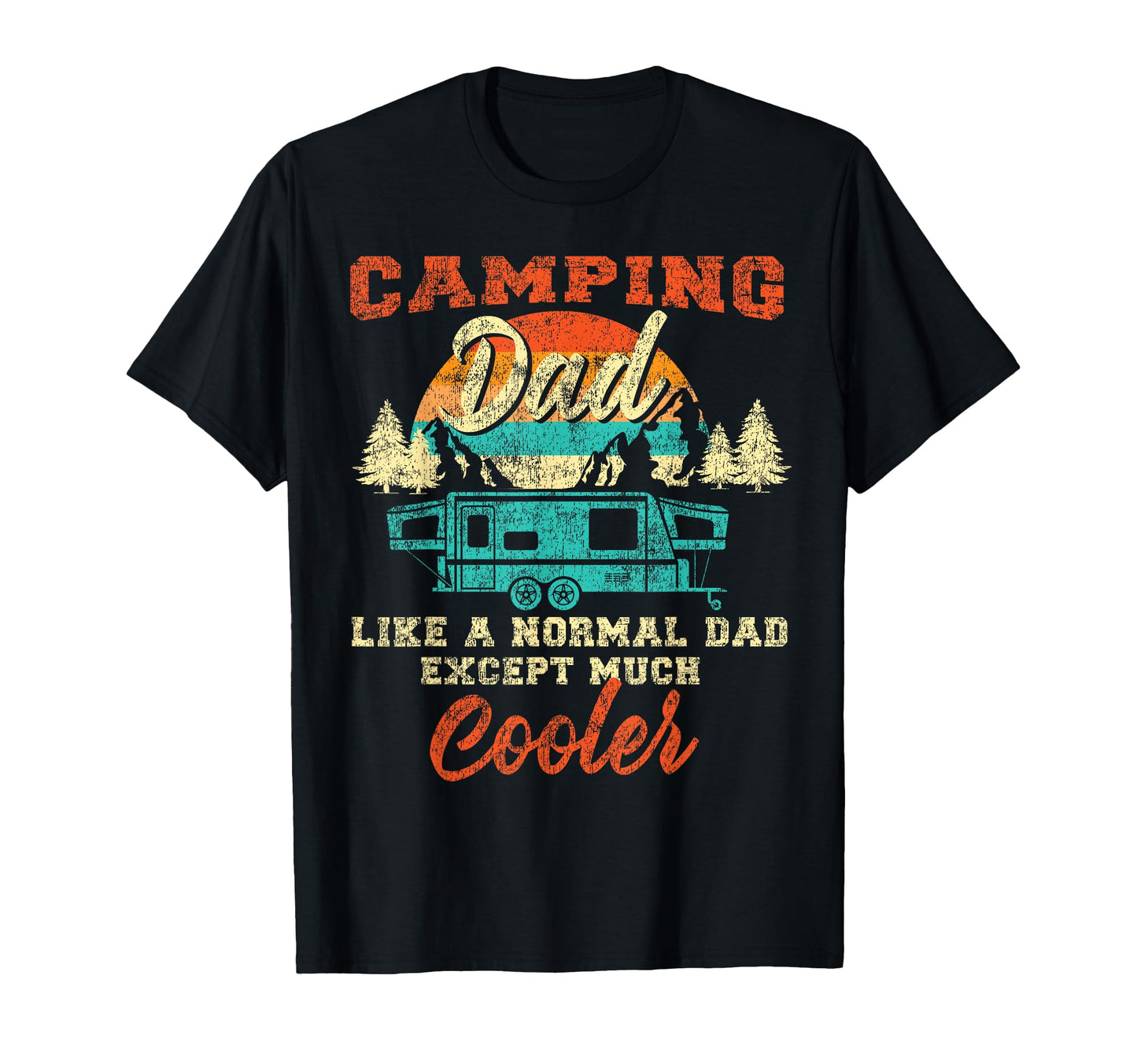Camping Dad Pop Up Camper Rv Trailer T-Shirt - Trendy Graphic Men Women - T-Shirt, Sweatshirt, Hoodie