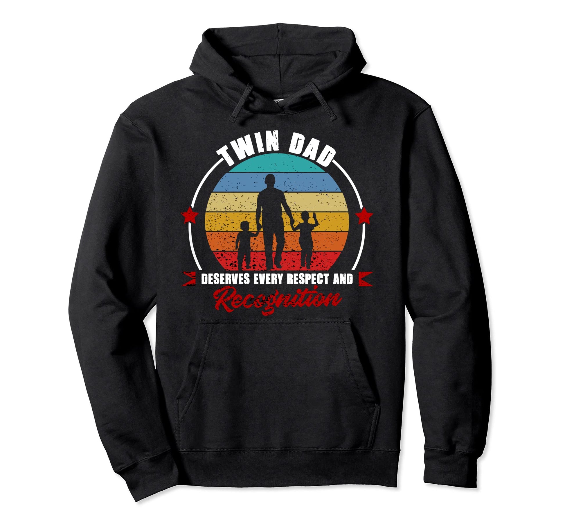 Twin Dad Deserves Every Respect Hoodie - Casual Everyday Wear for Adults - T-Shirt, Sweatshirt, Hoodie