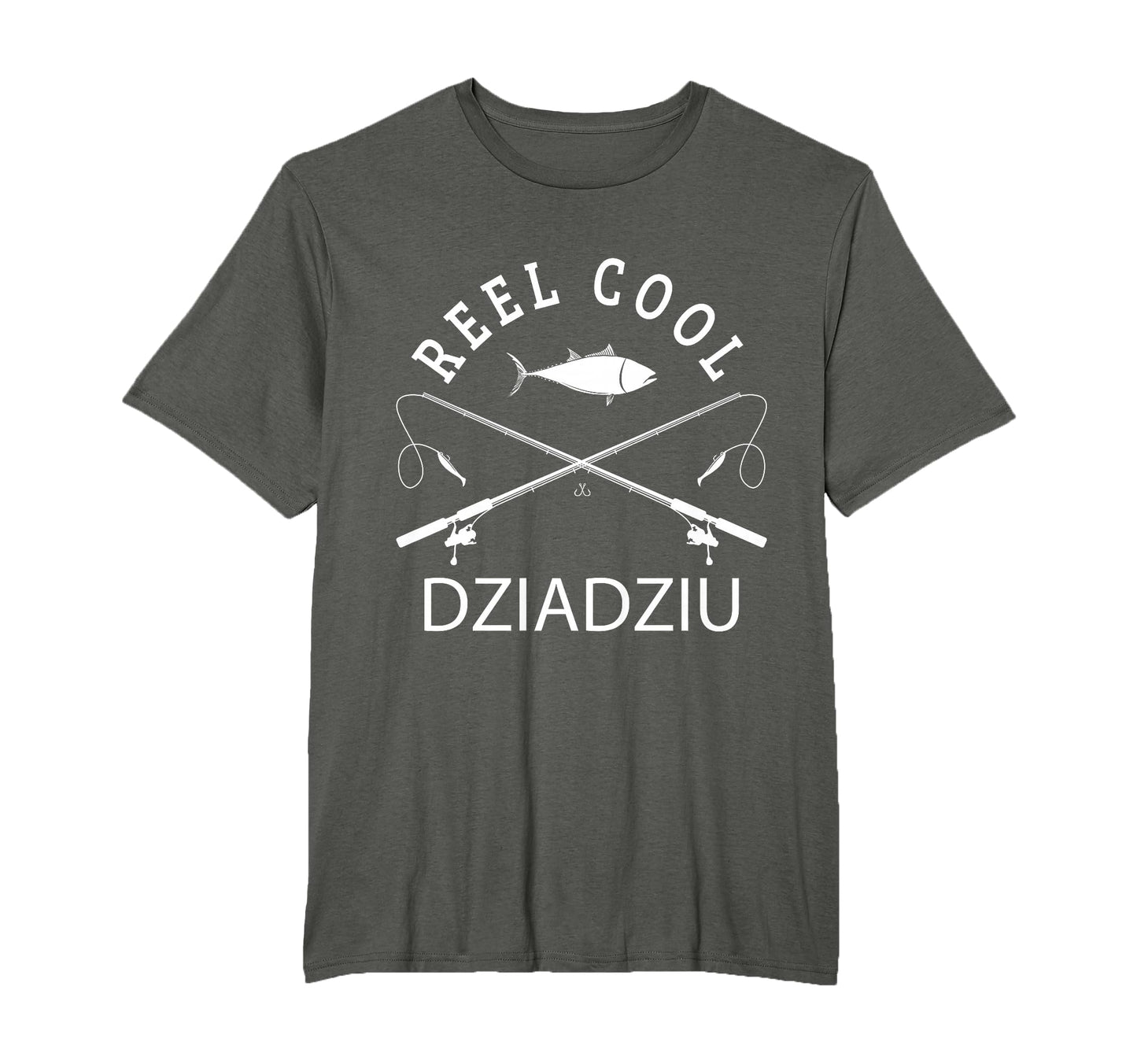 Reel Dziadziu Fishing Polish T-Shirt - Aesthetic Graphic for Adults - T-Shirt, Sweatshirt, Hoodie