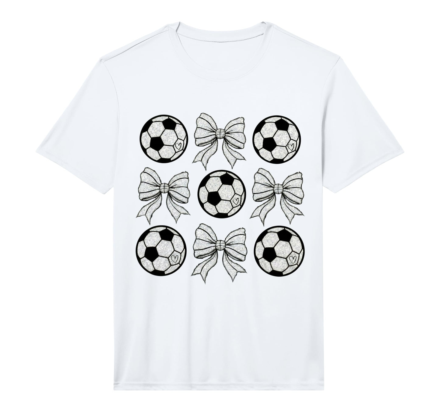 Soccer Bow Game Day Soccer Coquette Bow T-Shirt - Novelty Apparel Unisex - T-Shirt, Sweatshirt, Hoodie