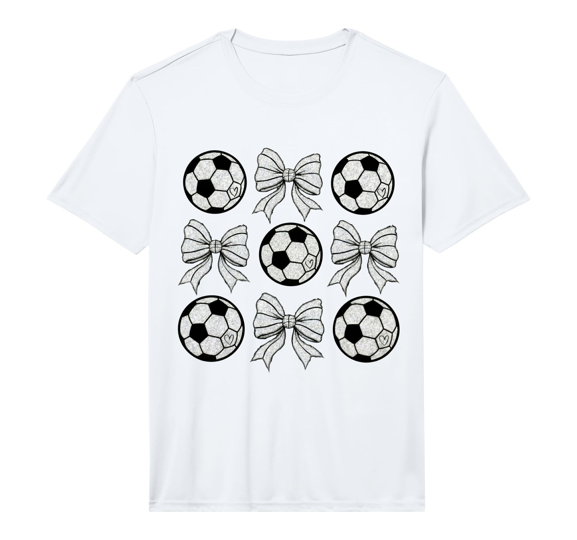 Soccer Bow Game Day Soccer Coquette Bow T-Shirt - Novelty Apparel Unisex - T-Shirt, Sweatshirt, Hoodie