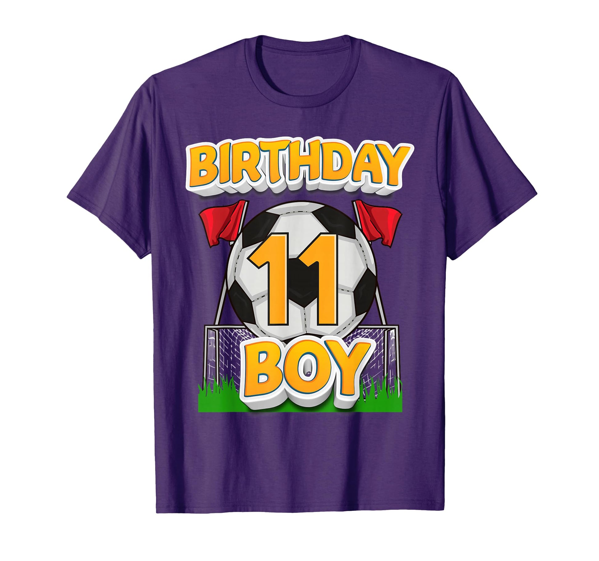 Soccer Birthday 11 Year Old Soccer T-Shirt - Custom Art Print Unisex - T-Shirt, Sweatshirt, Hoodie