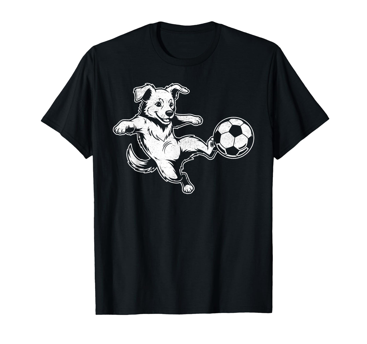 Funny Dog Soccer Ball Puppy Soccer T-Shirt - Minimalist Print for Adults - T-Shirt, Sweatshirt, Hoodie
