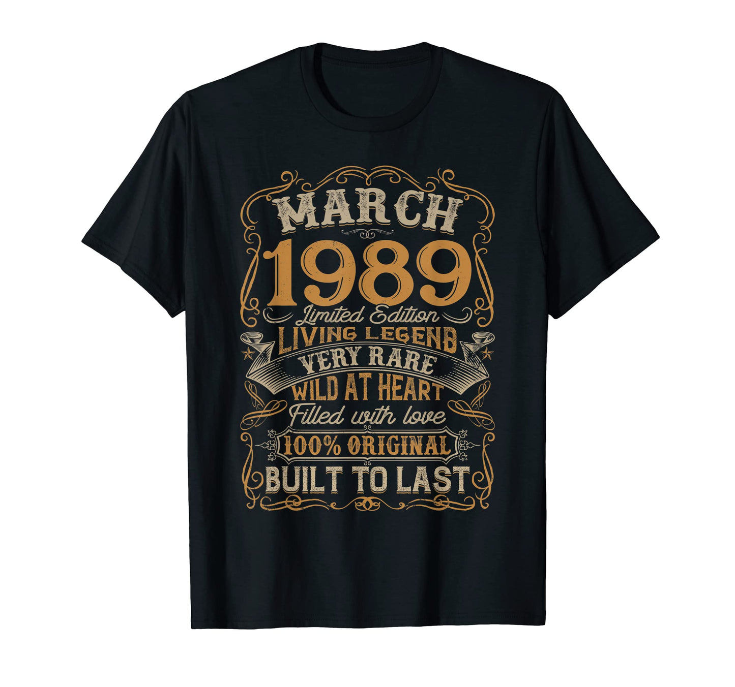March 1989 Born 1989 Funny Birthday T-Shirt - Trendy Graphic for Adults - T-Shirt, Sweatshirt, Hoodie