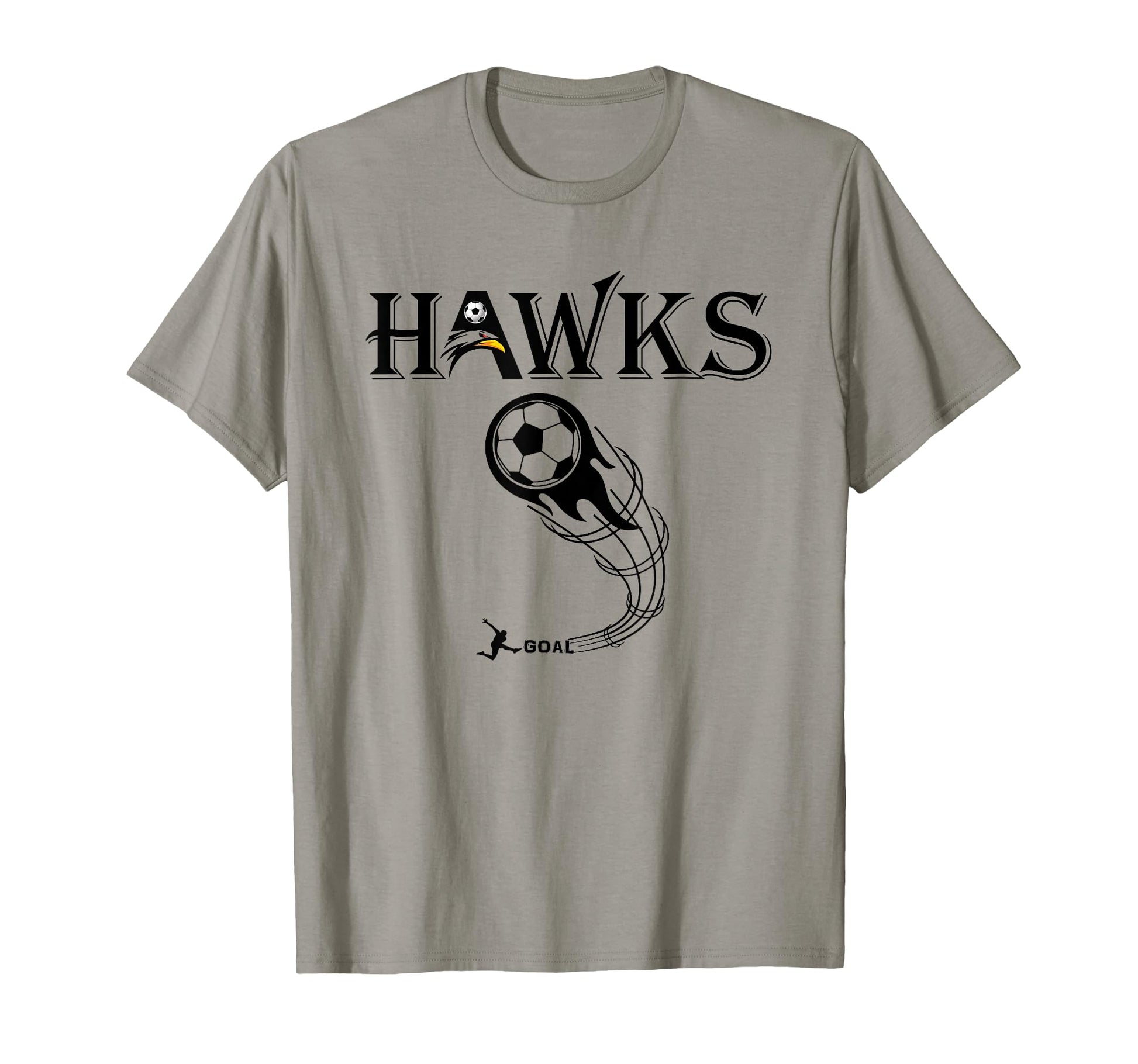 Hawks Soccer Team T-Shirt - Casual Everyday Wear Men Women - T-Shirt, Sweatshirt, Hoodie