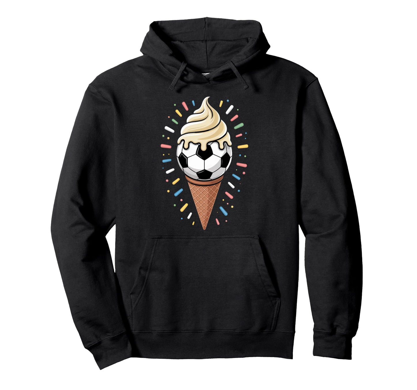 Soccer Ice Cream Drip Game Soccer Drip Hoodie - Aesthetic Graphic Men Women - T-Shirt, Sweatshirt, Hoodie