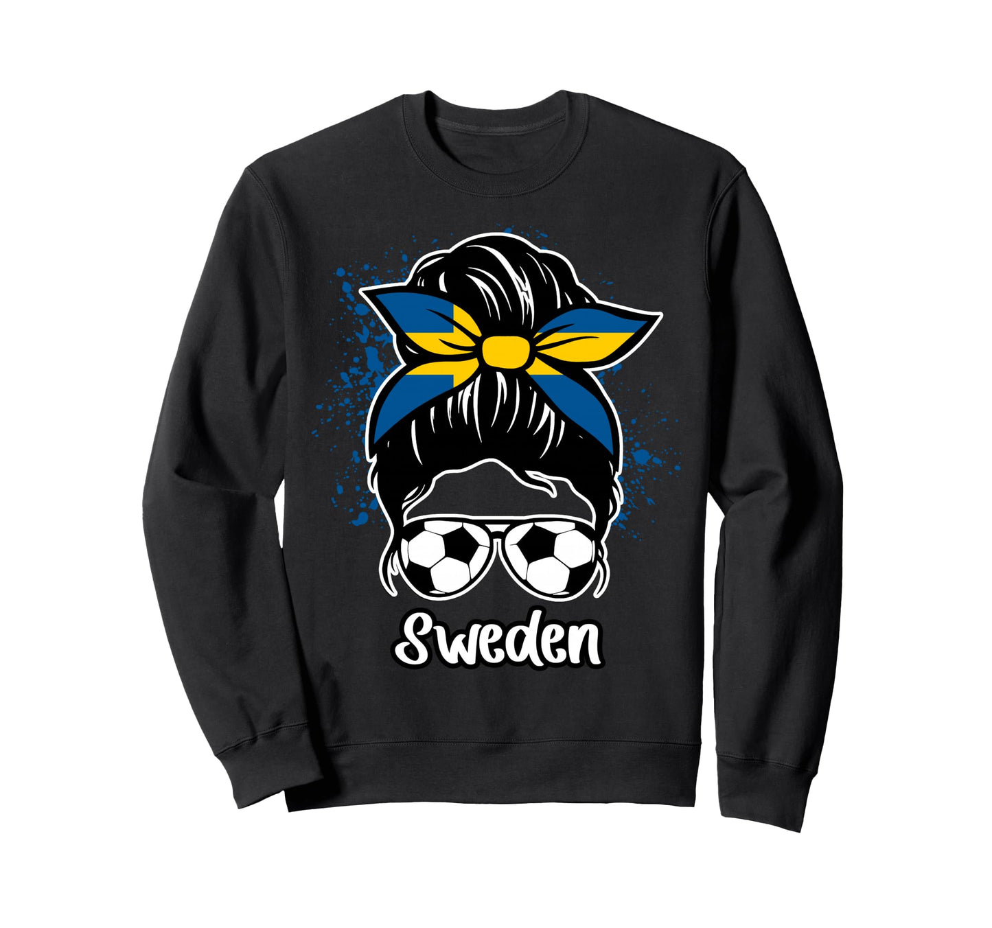 Sweden Football Game Player Soccer Sweatshirt - Custom Art Print Men Women - T-Shirt, Sweatshirt, Hoodie