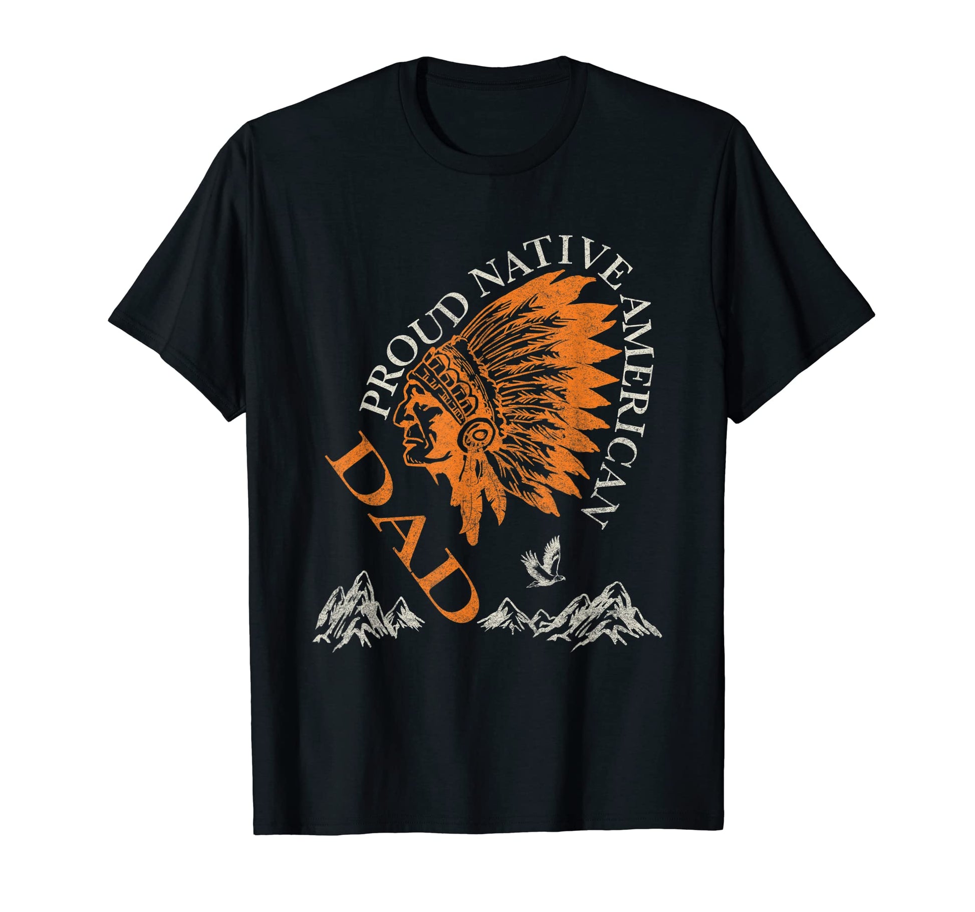 Proud Native American And Dad Family T-Shirt - Trendy Graphic for Adults - T-Shirt, Sweatshirt, Hoodie