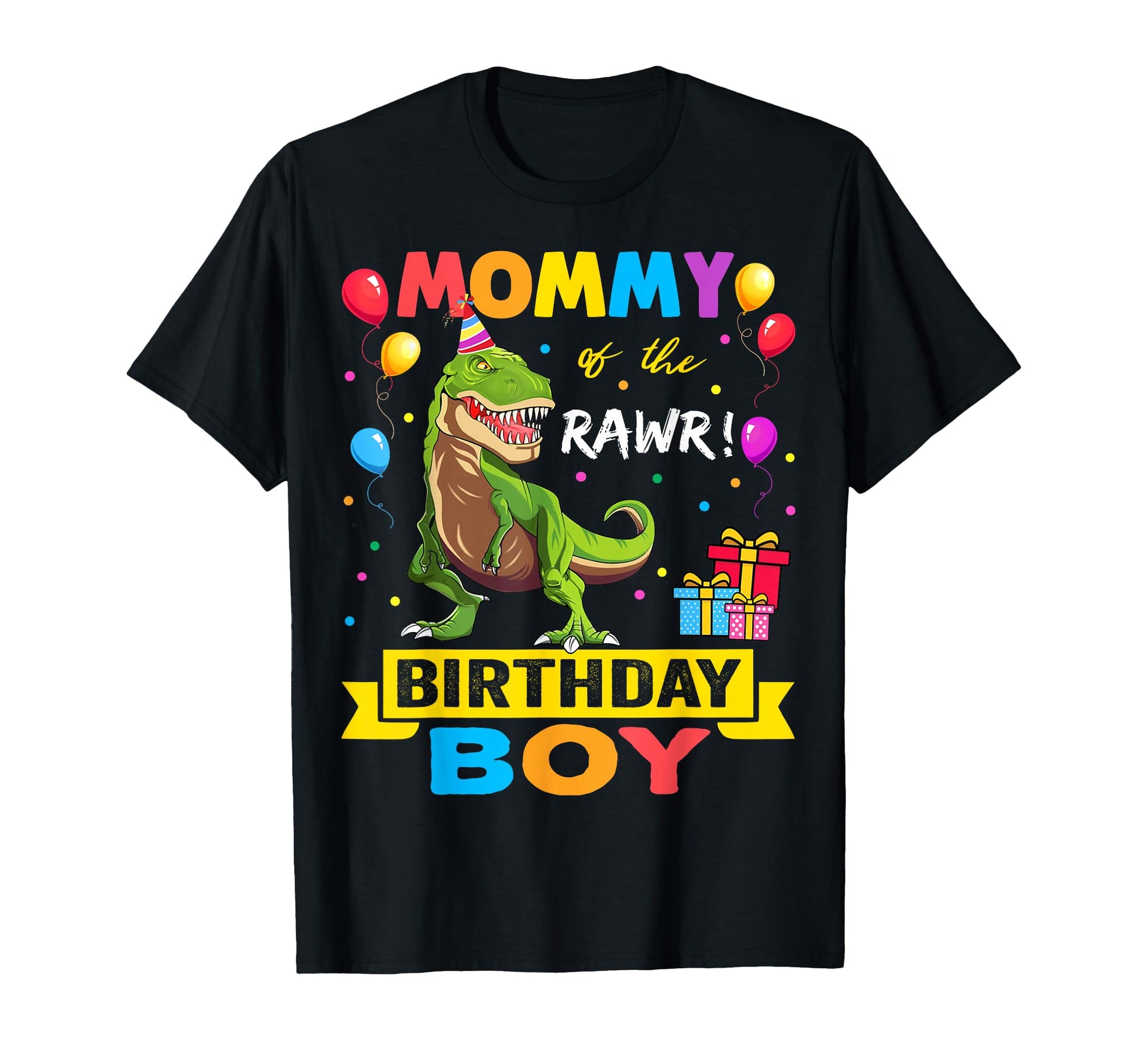 Mommy Birthday Dinosaur Raptor Funny T-Shirt - Unique Graphic Unisex - T-Shirt, Sweatshirt, Hoodie