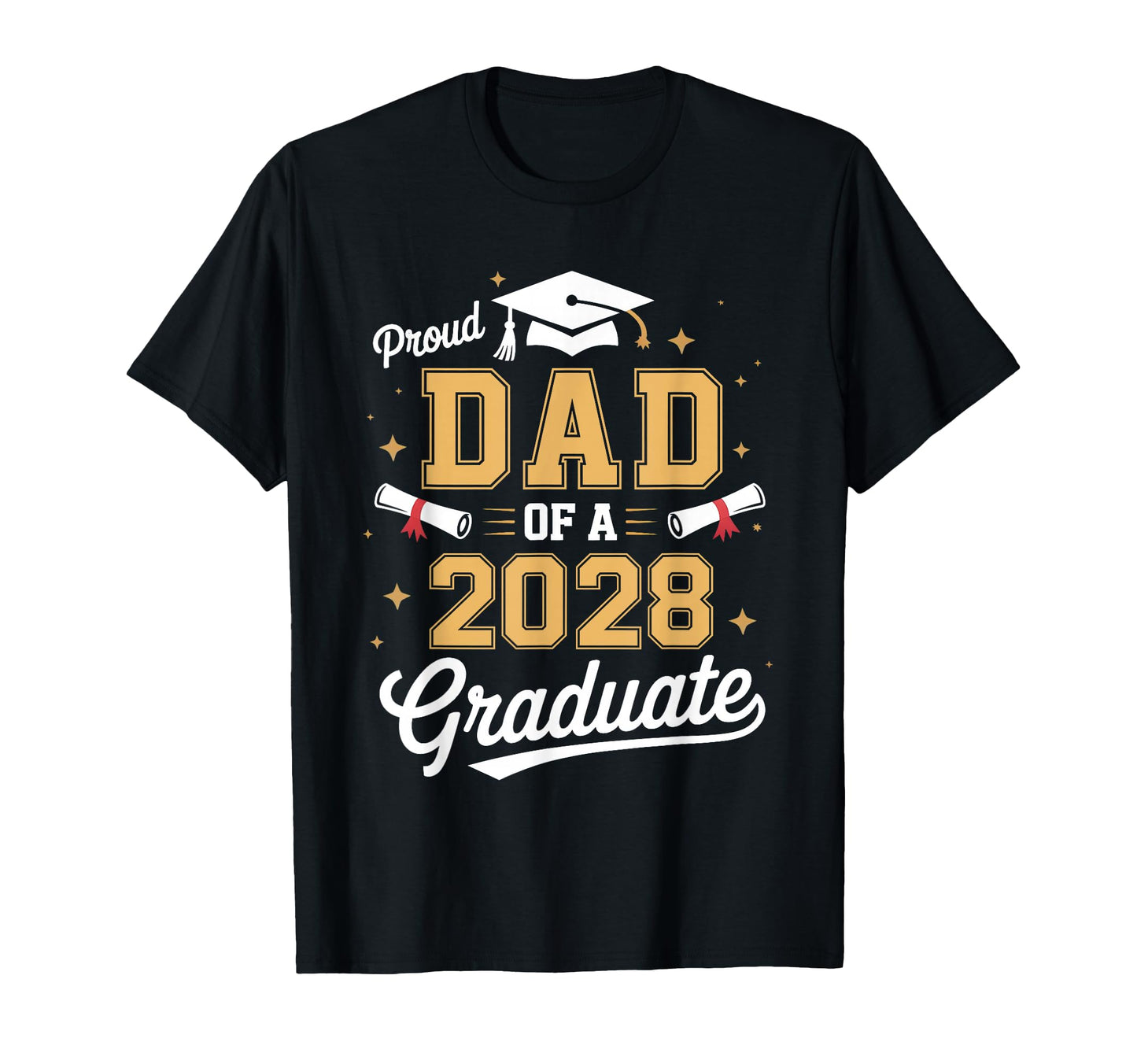 Senior Dad 2028 Proud Dad Class T-Shirt - Aesthetic Graphic for Adults - T-Shirt, Sweatshirt, Hoodie