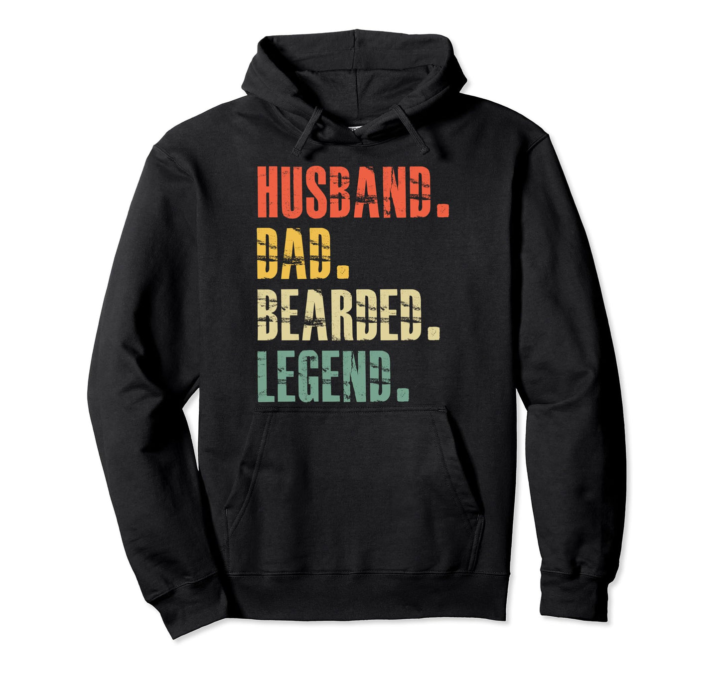 Bearded Husband Dad Beard Legend Funny Hoodie - Trendy Graphic for Adults - T-Shirt, Sweatshirt, Hoodie