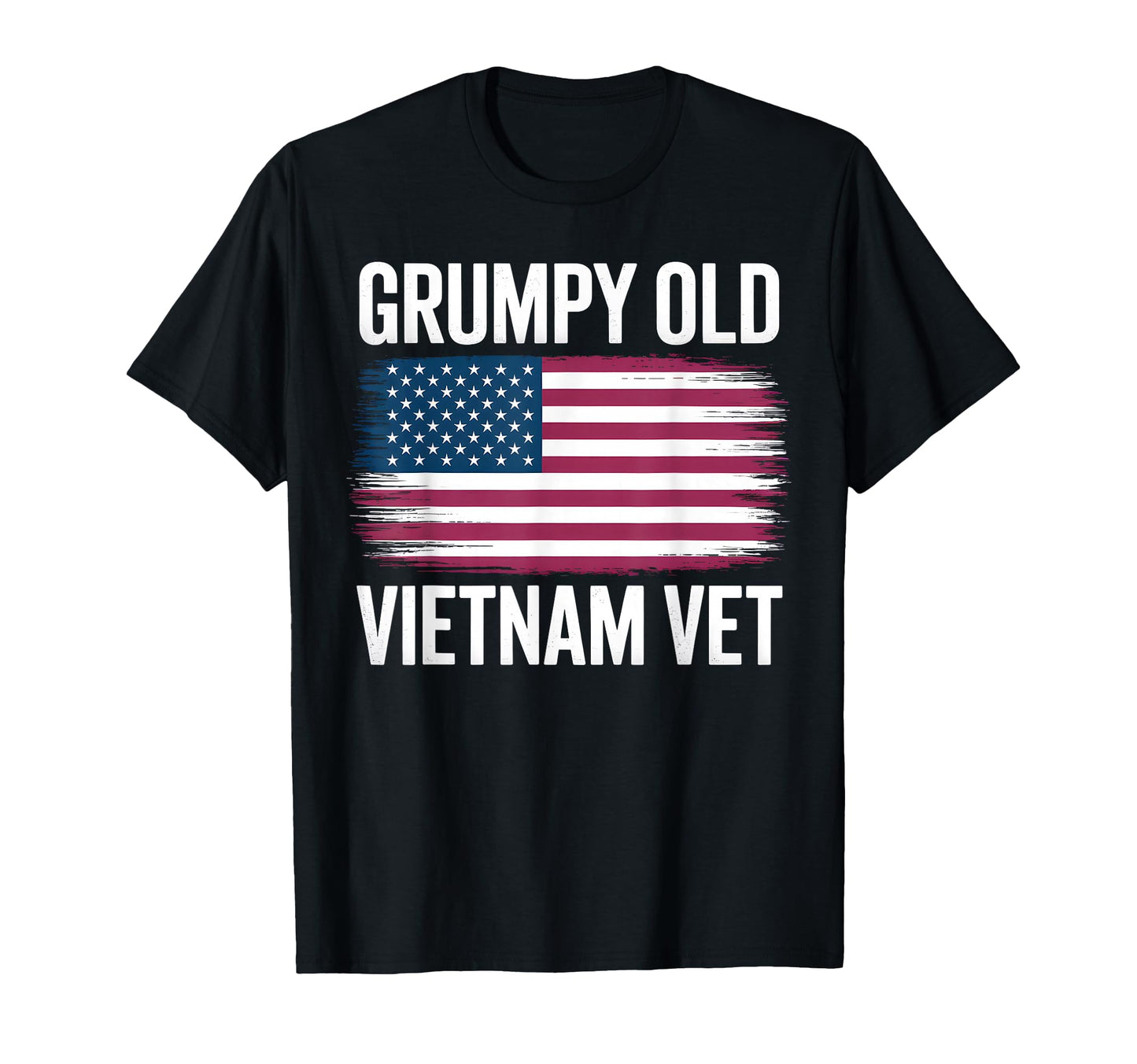 Funny Grumpy Old Vet American Flag T-Shirt - Novelty Apparel Men Women - T-Shirt, Sweatshirt, Hoodie