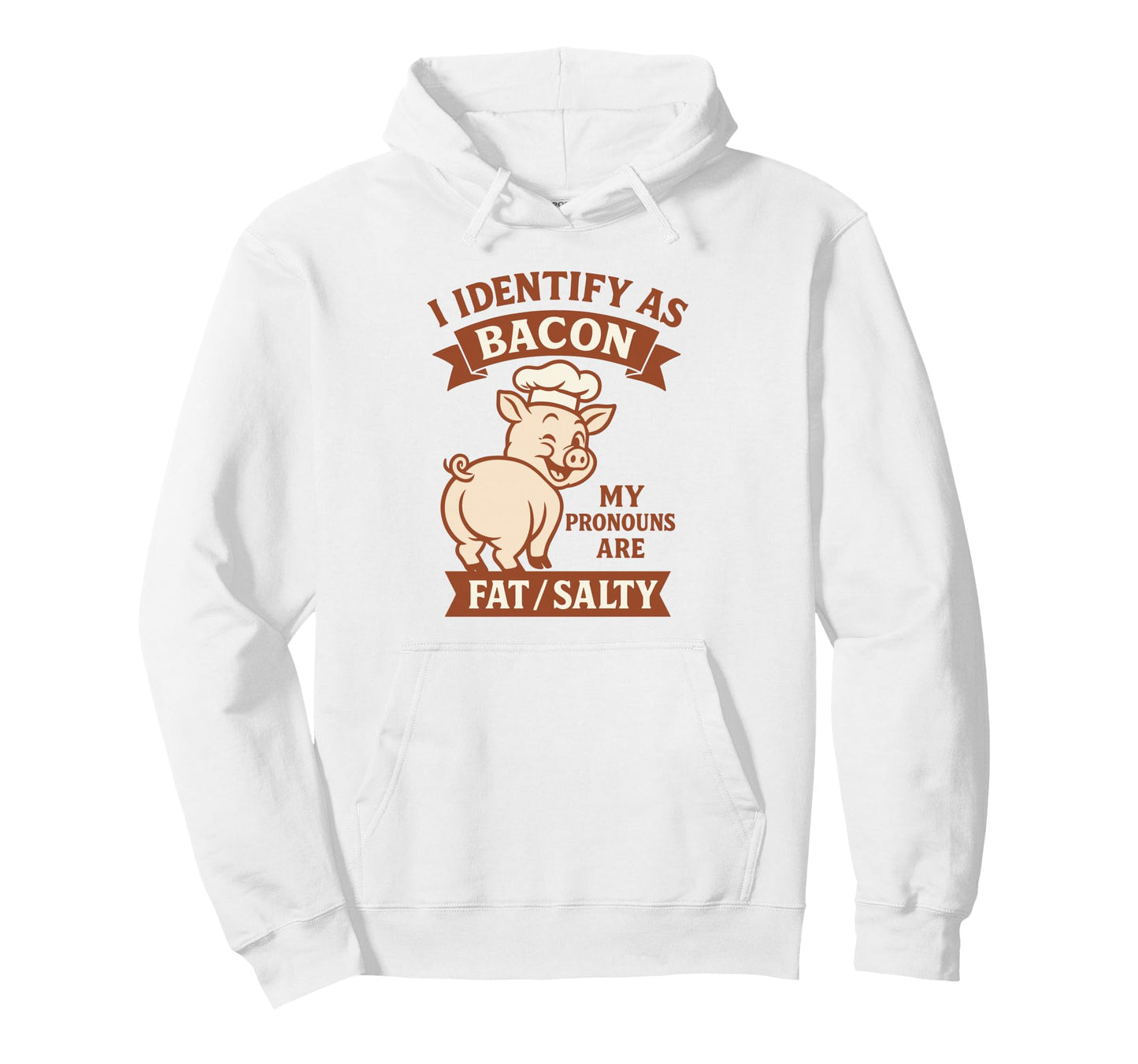 Bbq Dad Joke I Identify As Bacon Grilling Hoodie - Graphic Print Unisex - T-Shirt, Sweatshirt, Hoodie