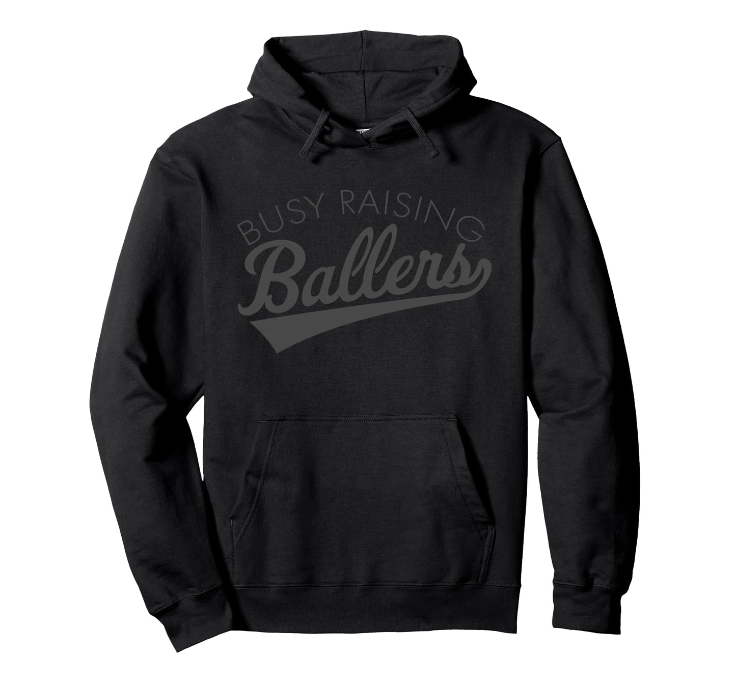 Busy Raising Ballers Baseball Mom Parent Hoodie - Graphic Print for Adults - T-Shirt, Sweatshirt, Hoodie