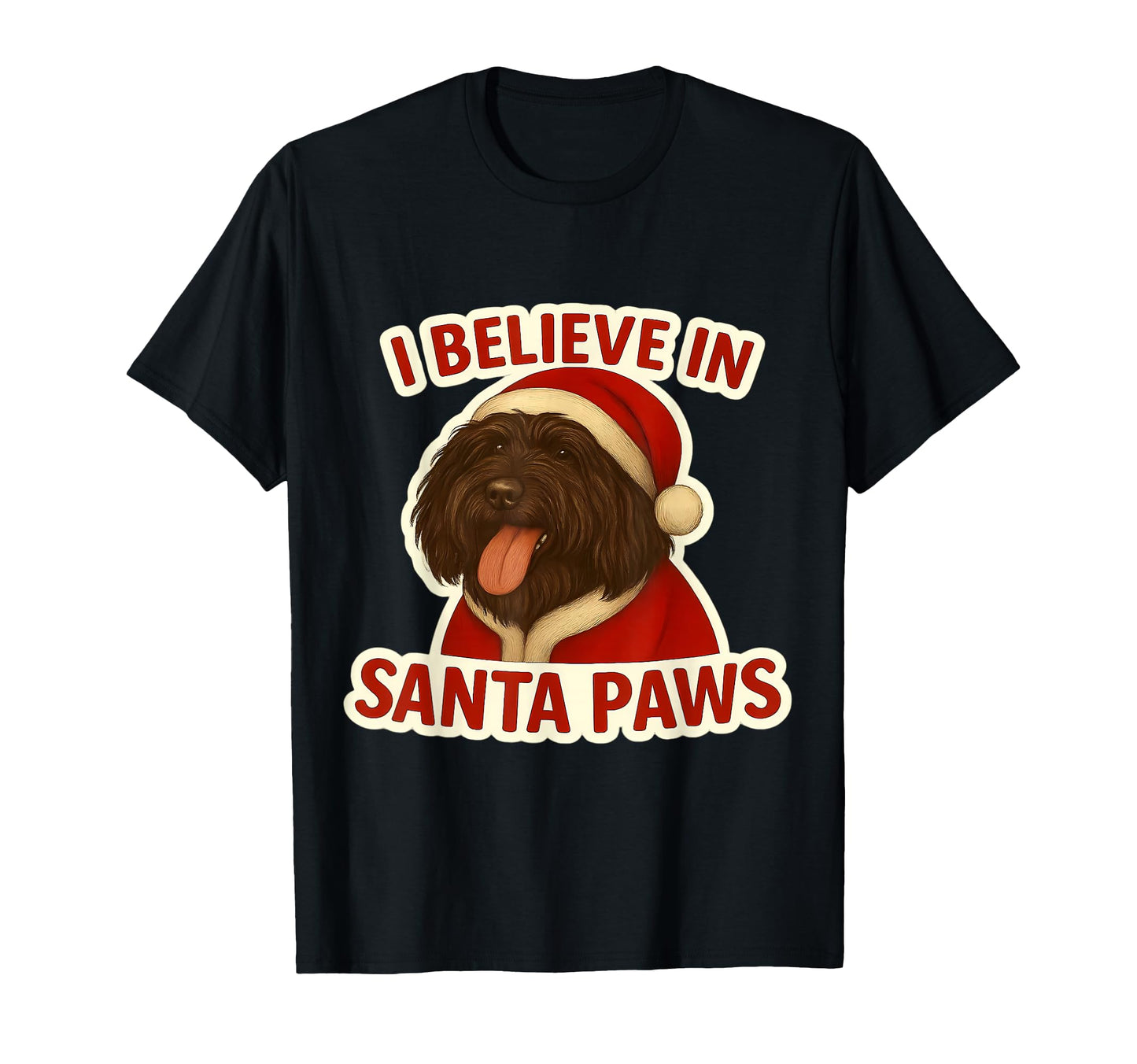 I Believe Santa Paws Puli Dog Mom Dad T-Shirt - Custom Art Print Unisex - T-Shirt, Sweatshirt, Hoodie