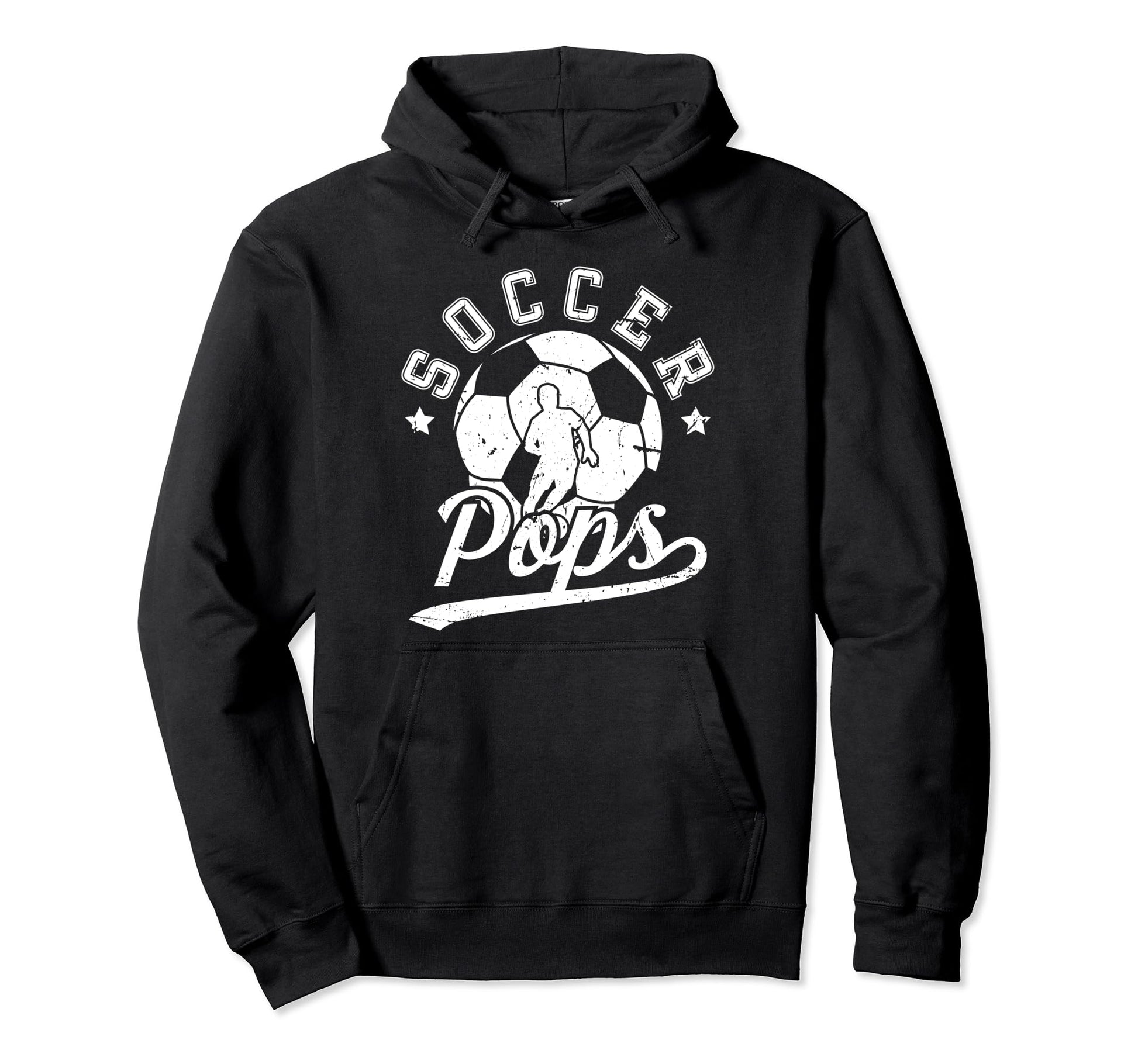 Soccer Pops Grandpa Pops Soccer Player Hoodie - Minimalist Print Men Women - T-Shirt, Sweatshirt, Hoodie