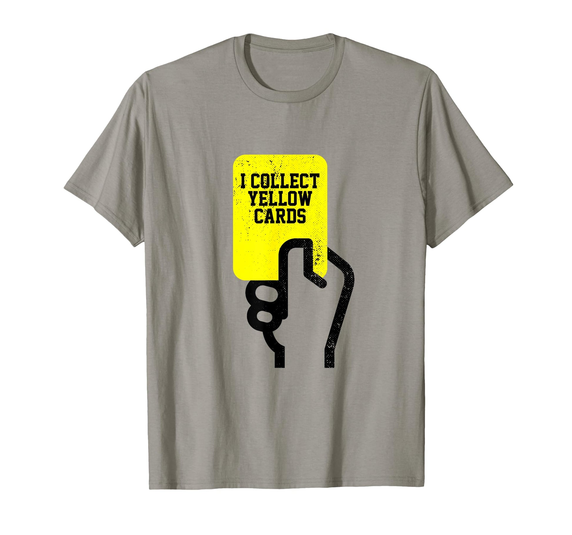 I Collect Yellow Cards Funny Soccer T-Shirt - Minimalist Print for Adults - T-Shirt, Sweatshirt, Hoodie