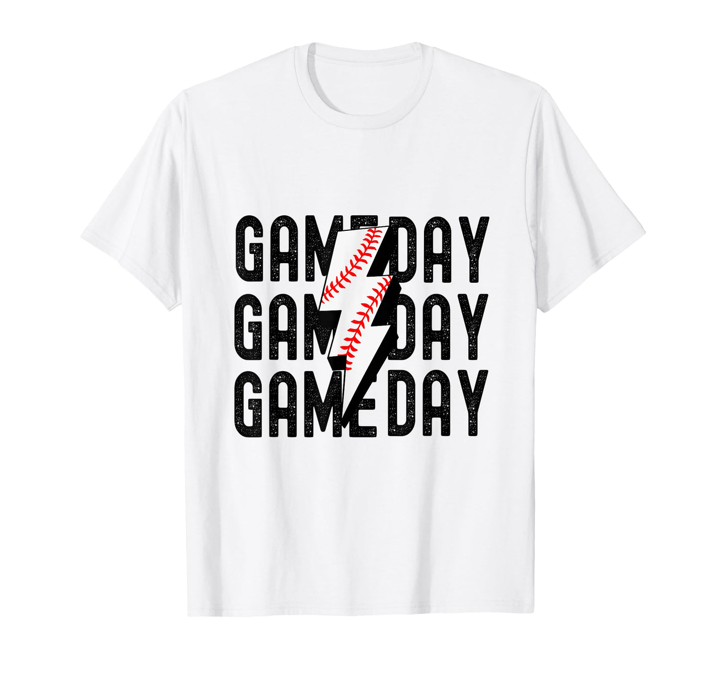 Game Day Baseball Lightning Funny T-Shirt - Custom Art Print Unisex - T-Shirt, Sweatshirt, Hoodie