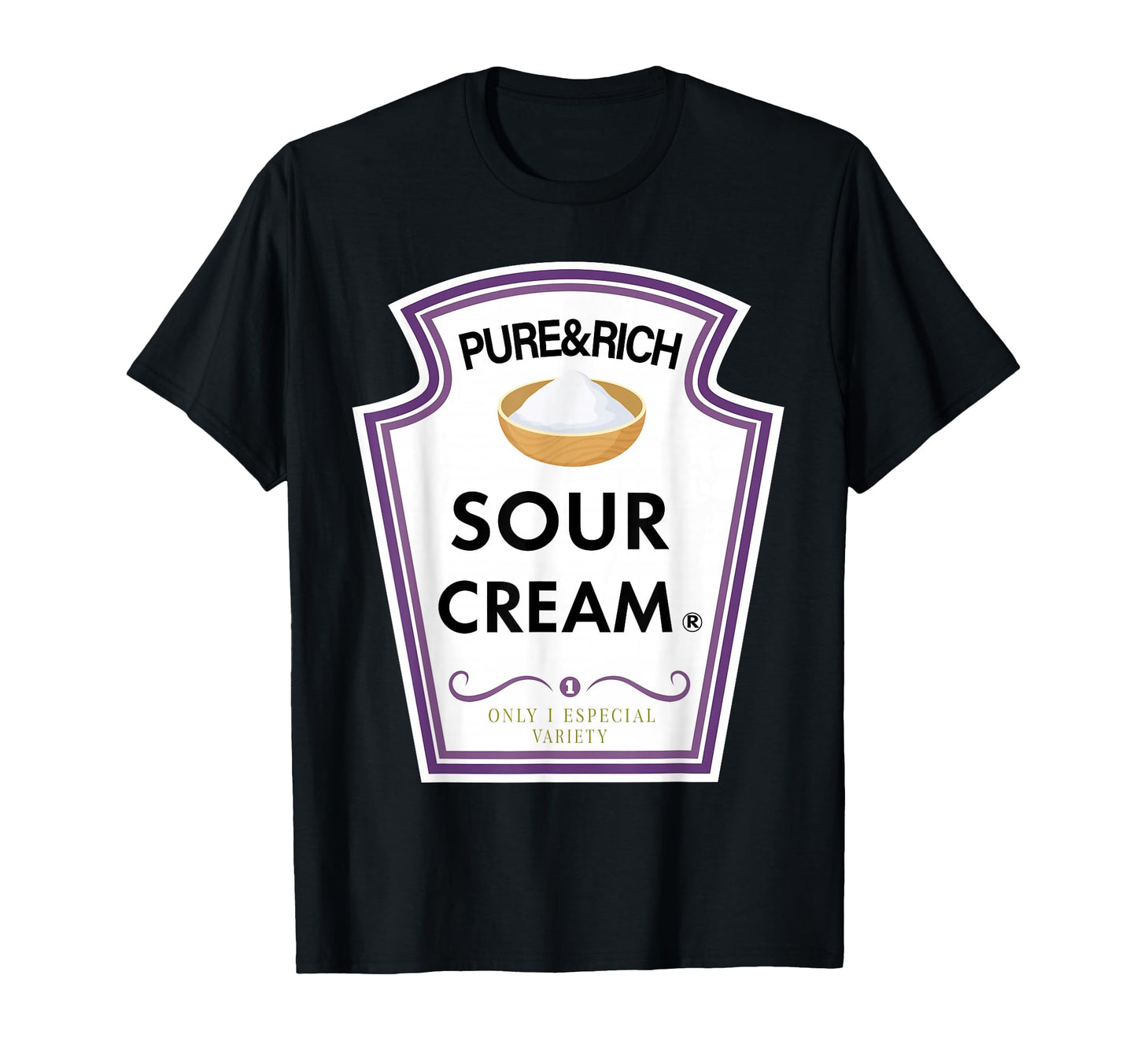Funny Sour Cream Group Condiment Family T-Shirt - Custom Art Print Unisex - T-Shirt, Sweatshirt, Hoodie