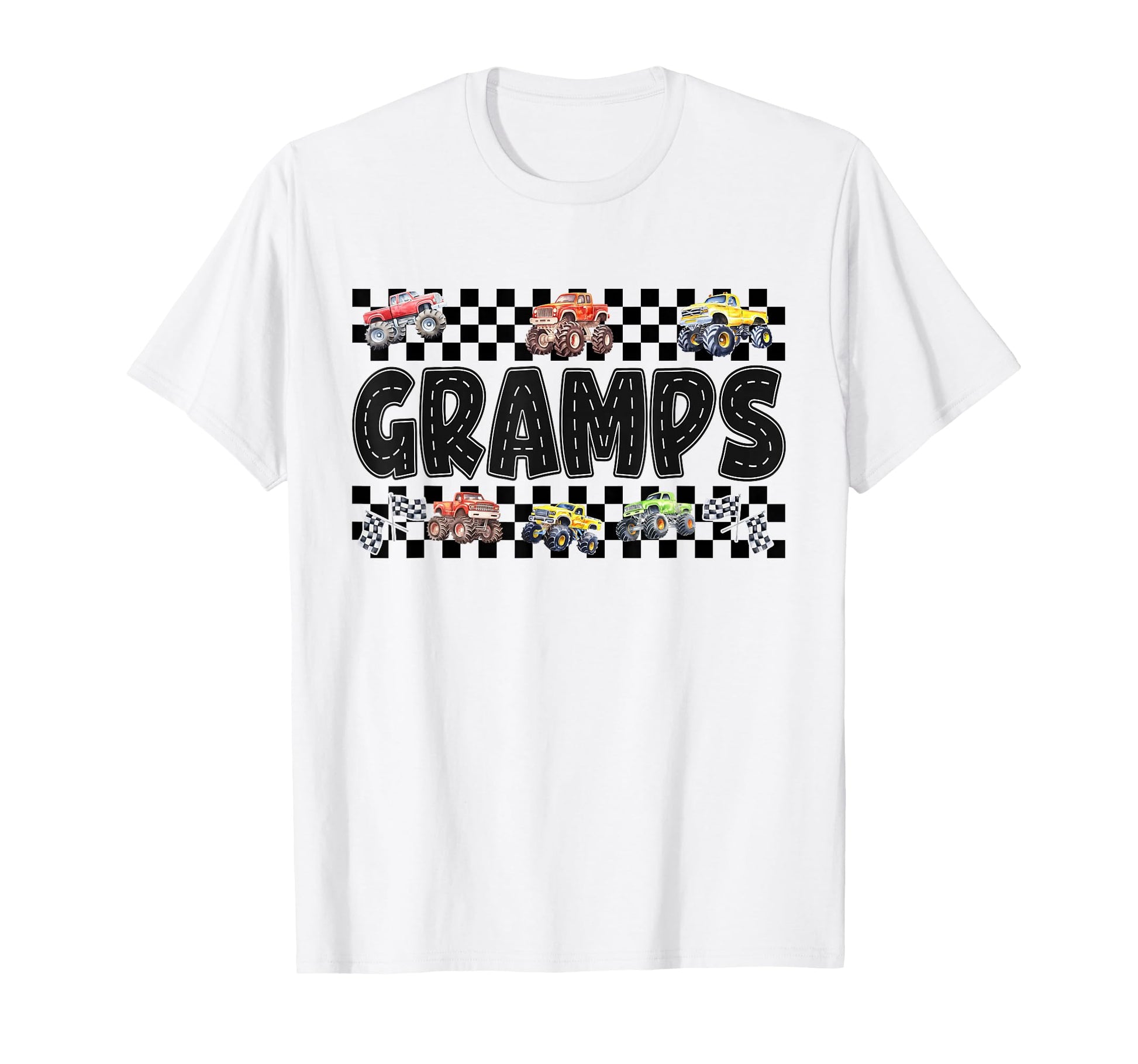 Gramps Monster Truck Family Crew T-Shirt - Fun Novelty Design Unisex - T-Shirt, Sweatshirt, Hoodie