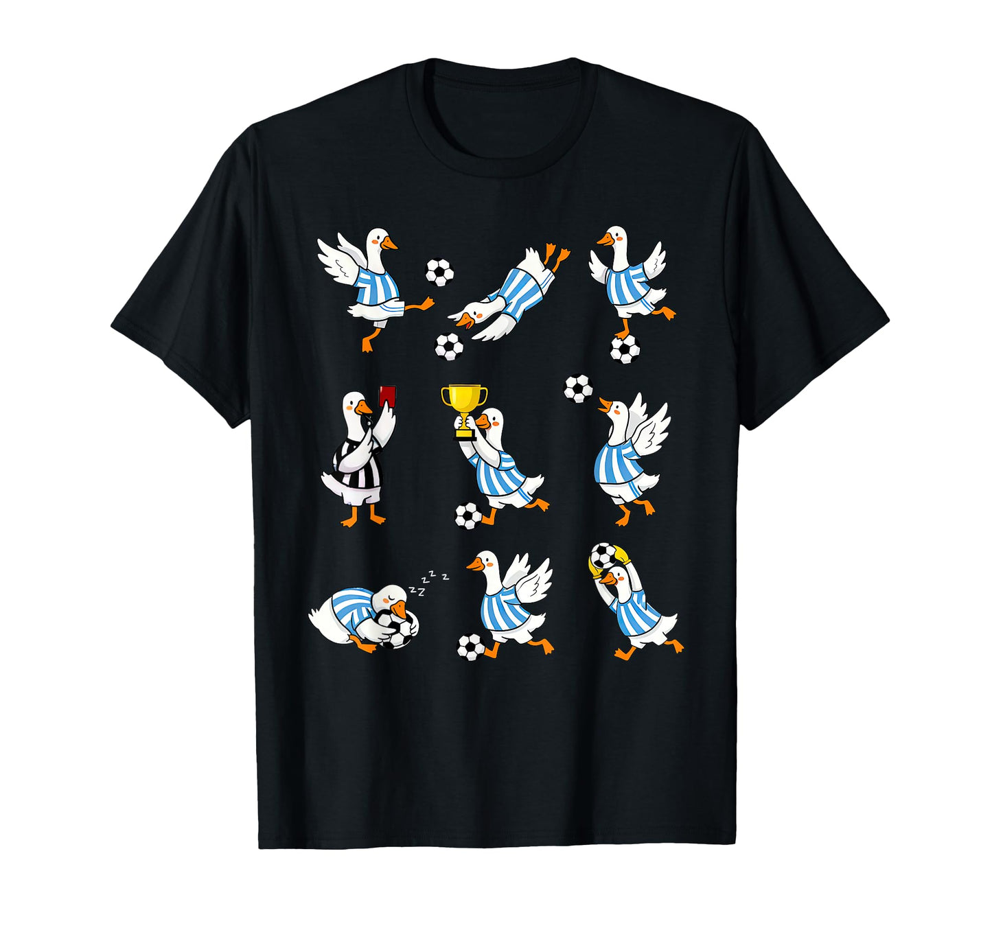 Soccer Mom Silly Goose Playing T-Shirt - Custom Art Print for Adults - T-Shirt, Sweatshirt, Hoodie