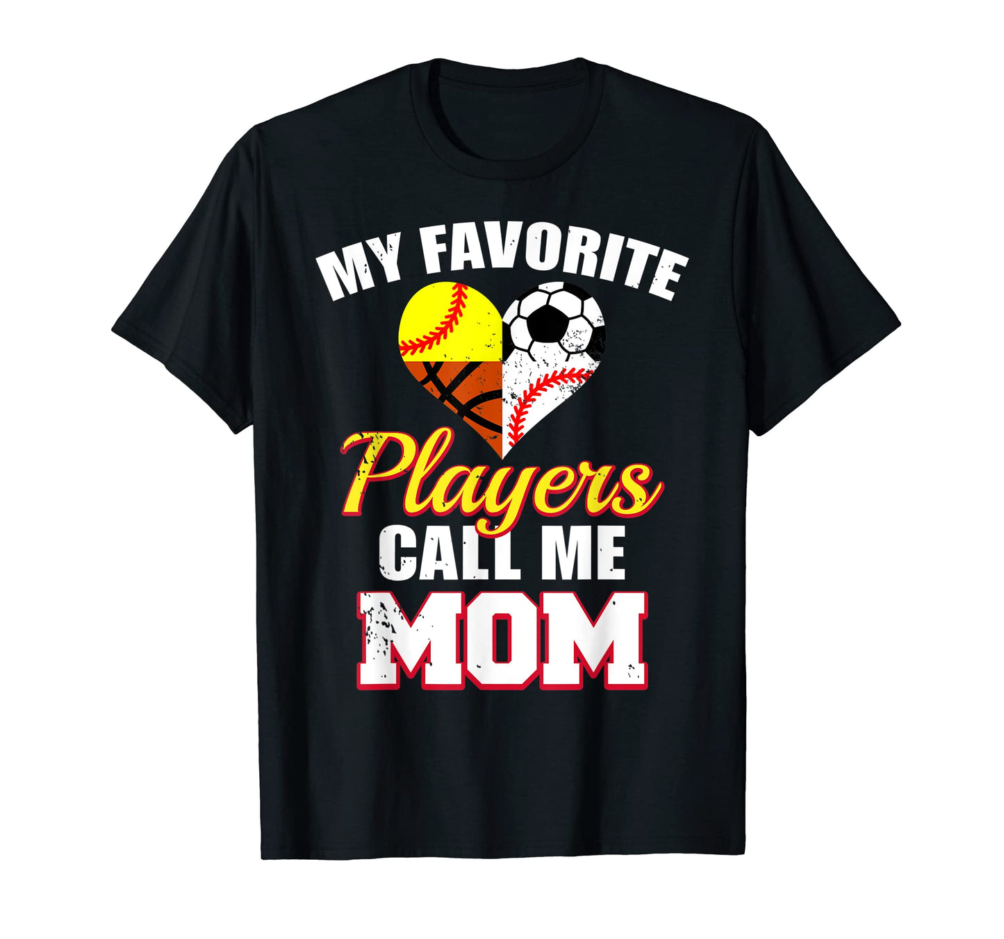 My Favorite Players Mom Soccer T-Shirt - Novelty Apparel for Adults - T-Shirt, Sweatshirt, Hoodie