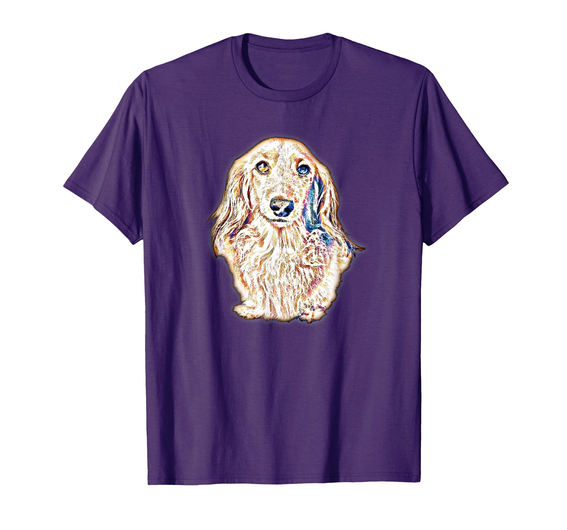 Long Hair Dachshund Gifts Sausage T-Shirt - Fun Novelty Design Men Women - T-Shirt, Sweatshirt, Hoodie