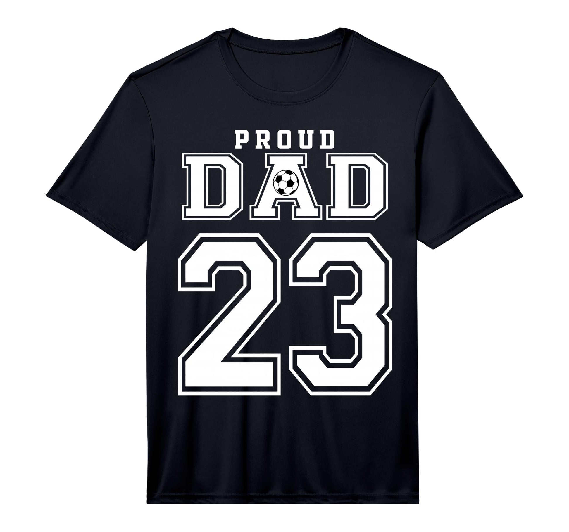 Number 23 Custom Proud Soccer Futbol T-Shirt - Fun Novelty Design Unisex - T-Shirt, Sweatshirt, Hoodie