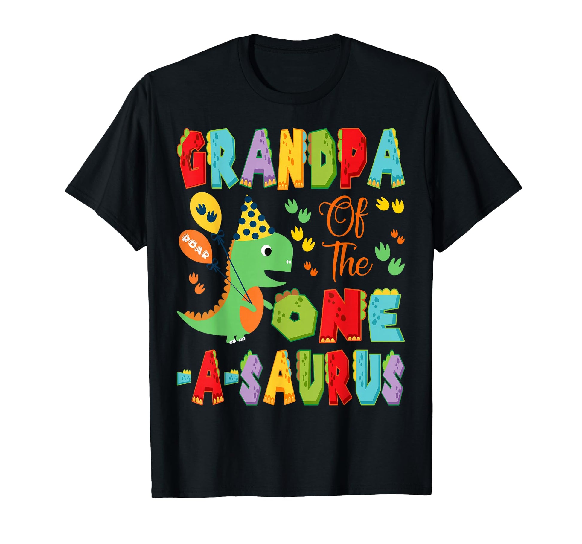 Grandpa One Saurus 1St Birthday Dinosaur T-Shirt - Unique Graphic Men Women - T-Shirt, Sweatshirt, Hoodie