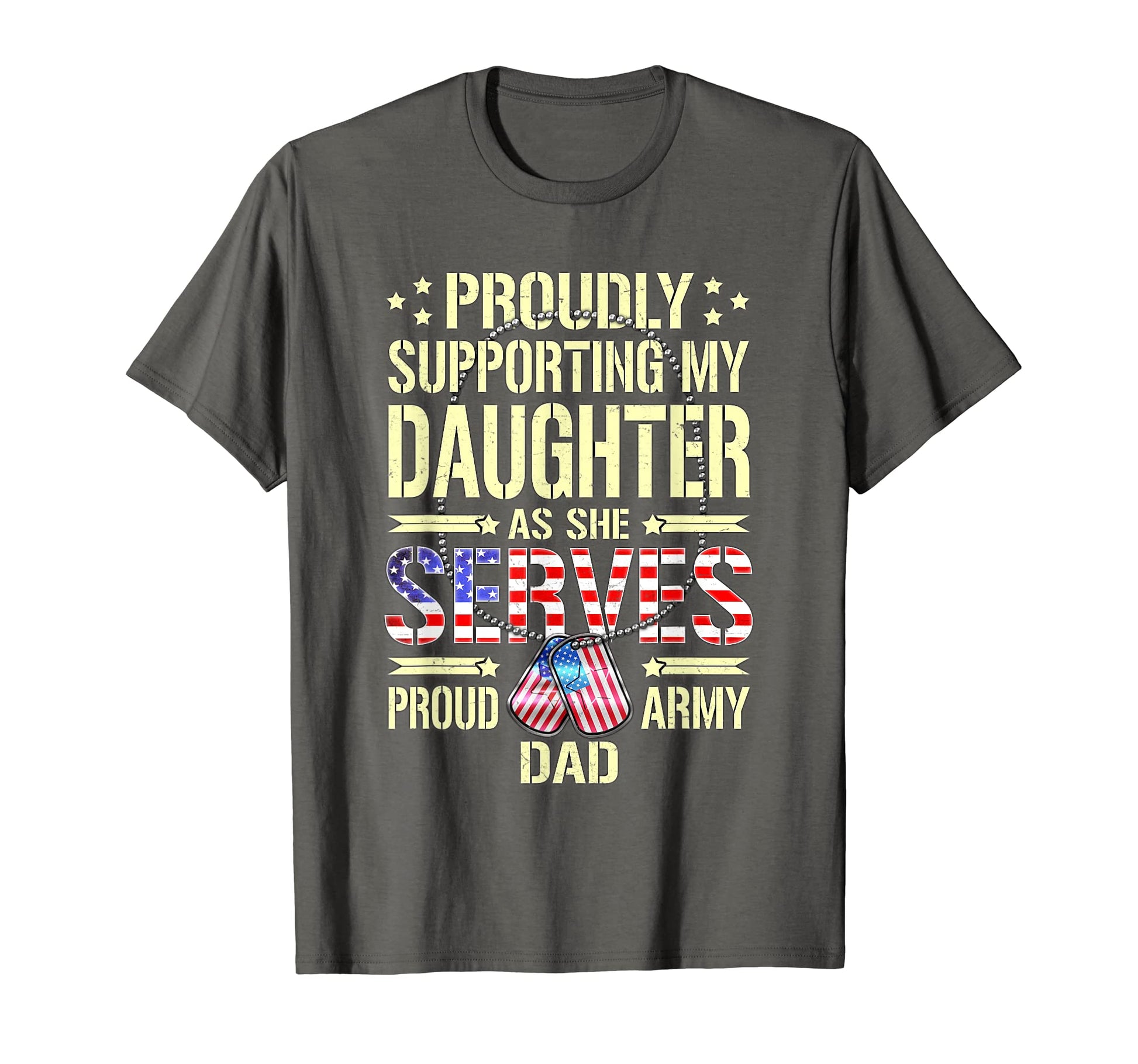 Supporting My Daughter As She Serves T-Shirt - Minimalist Print for Adults - T-Shirt, Sweatshirt, Hoodie