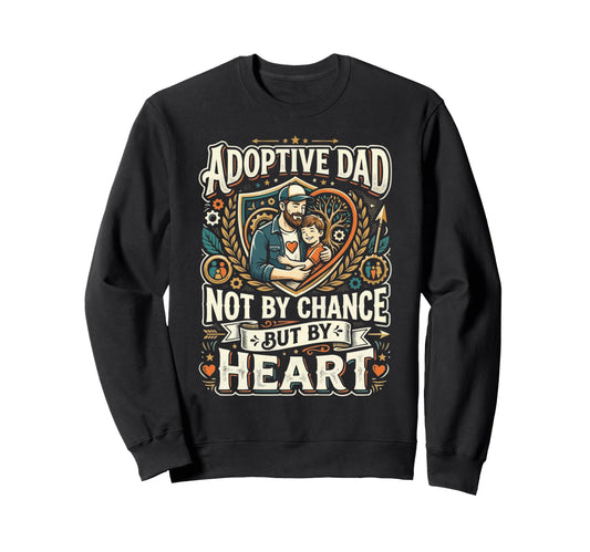 Adoptive Dad Adoption Fathers Day Sweatshirt - Unique Graphic Unisex - T-Shirt, Sweatshirt, Hoodie