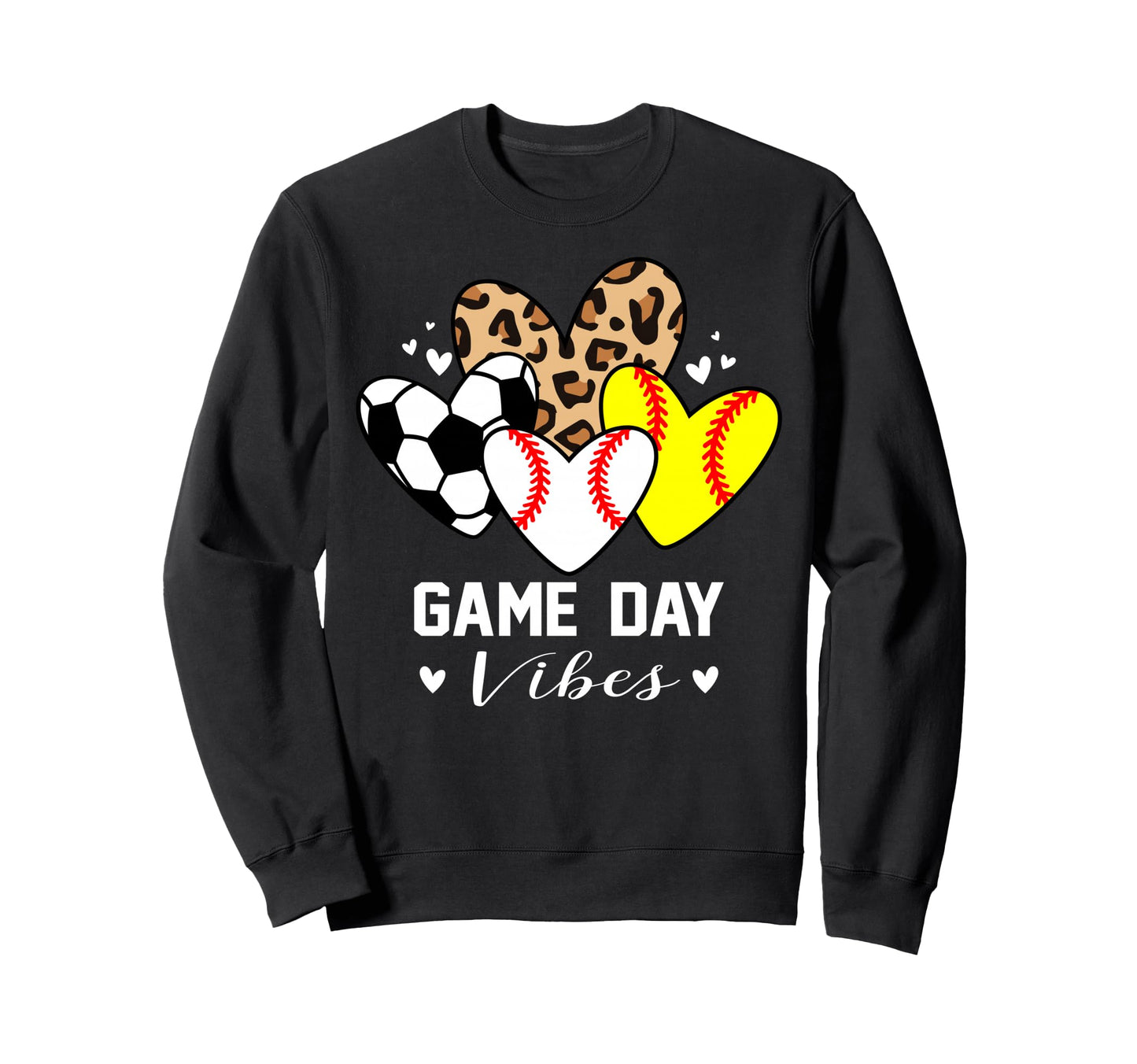 Game Day Vibes Funny Baseball Sweatshirt - Casual Everyday Wear Unisex - T-Shirt, Sweatshirt, Hoodie