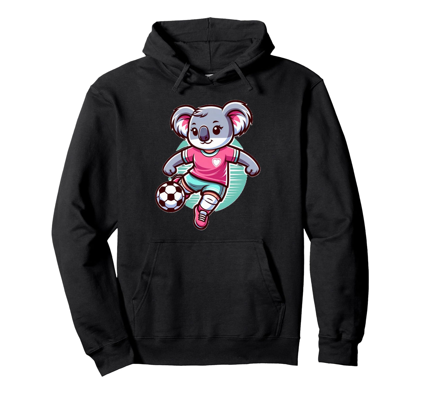 Mia Koala Playing Soccer Animal And Hoodie - Minimalist Print Men Women - T-Shirt, Sweatshirt, Hoodie