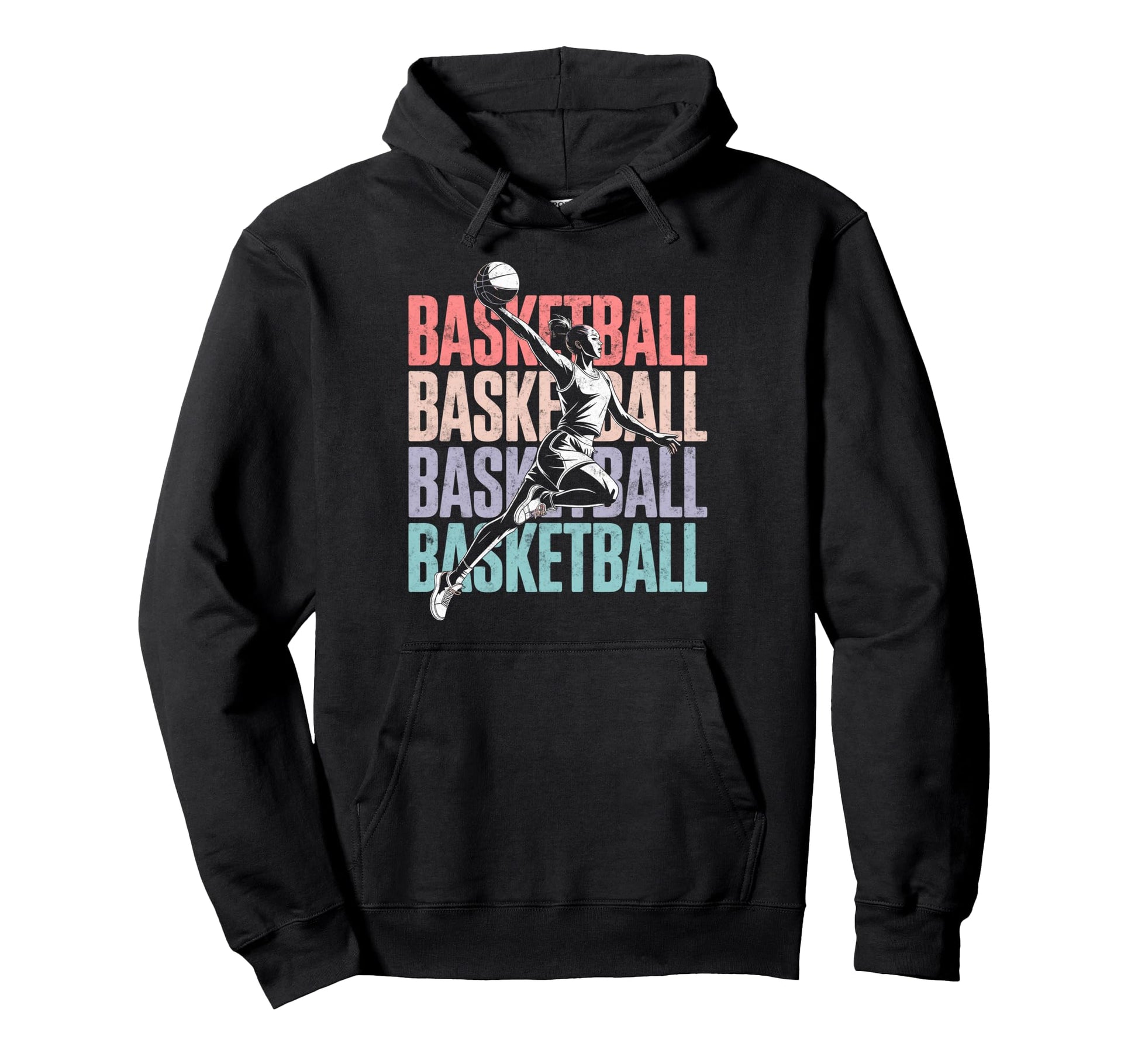 Basketball Player Slam Dunk Basketball Hoodie - Minimalist Print Unisex - T-Shirt, Sweatshirt, Hoodie