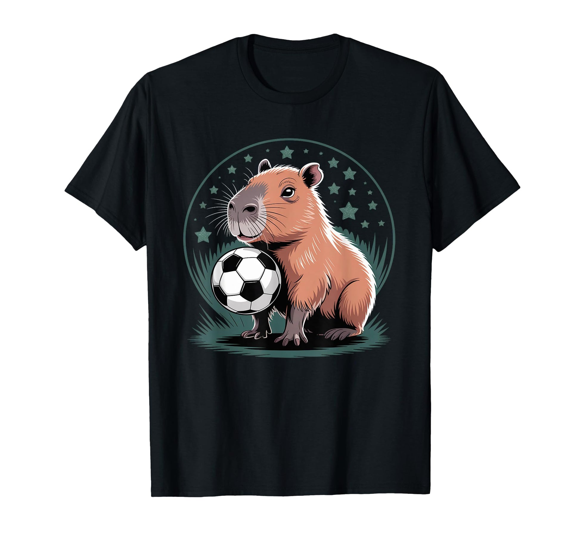 Soccer Capybara Capy Football Lover T-Shirt - Novelty Apparel Men Women - T-Shirt, Sweatshirt, Hoodie