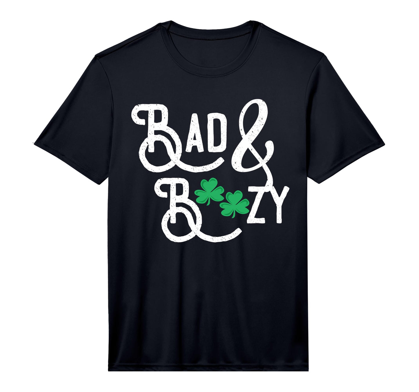 Mens Bad And Boozy Funny St Patricks T-Shirt - Custom Art Print for Adults - T-Shirt, Sweatshirt, Hoodie