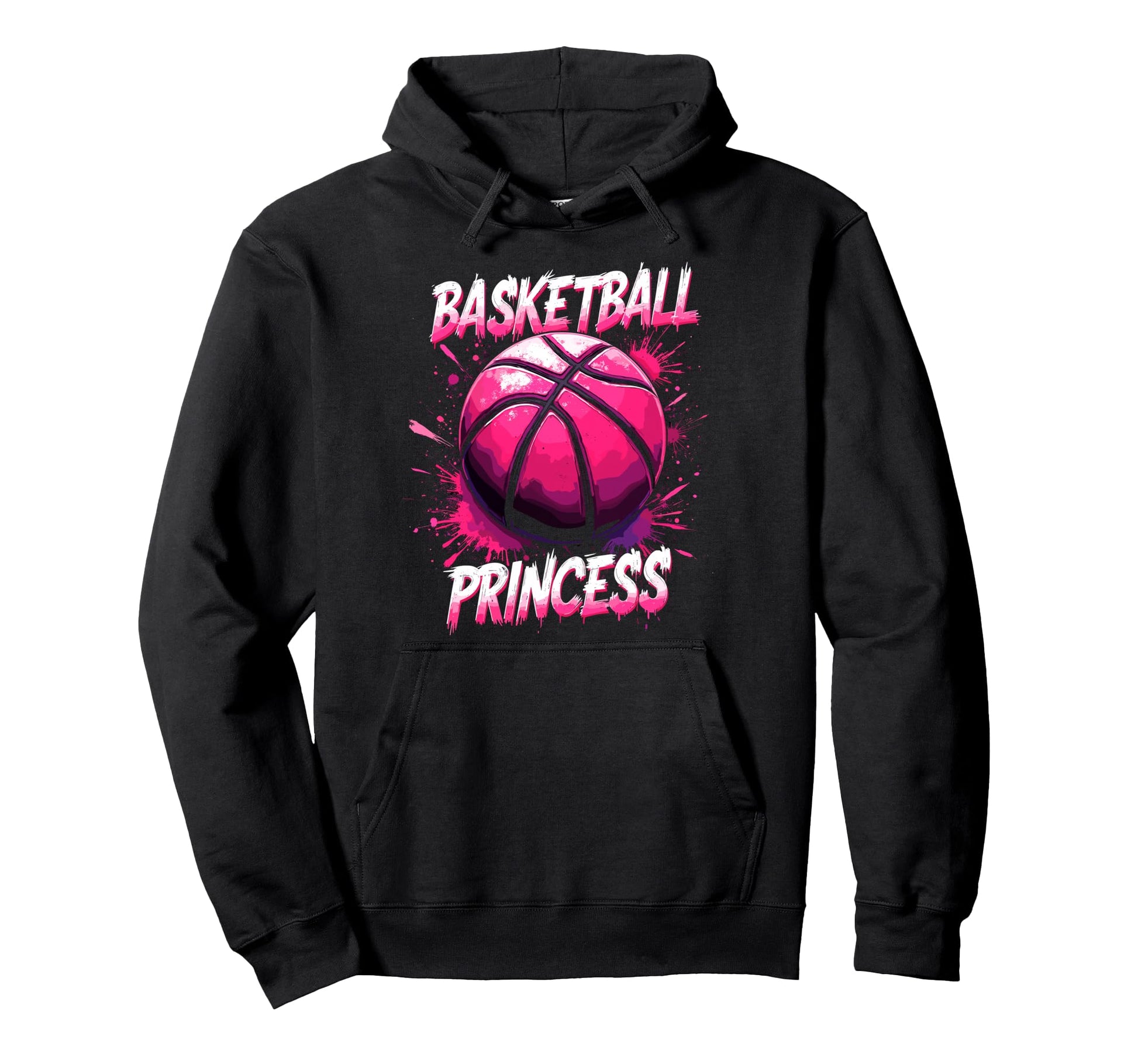 Basketball Princess Basketball Player Fan Hoodie - Trendy Graphic Men Women - T-Shirt, Sweatshirt, Hoodie