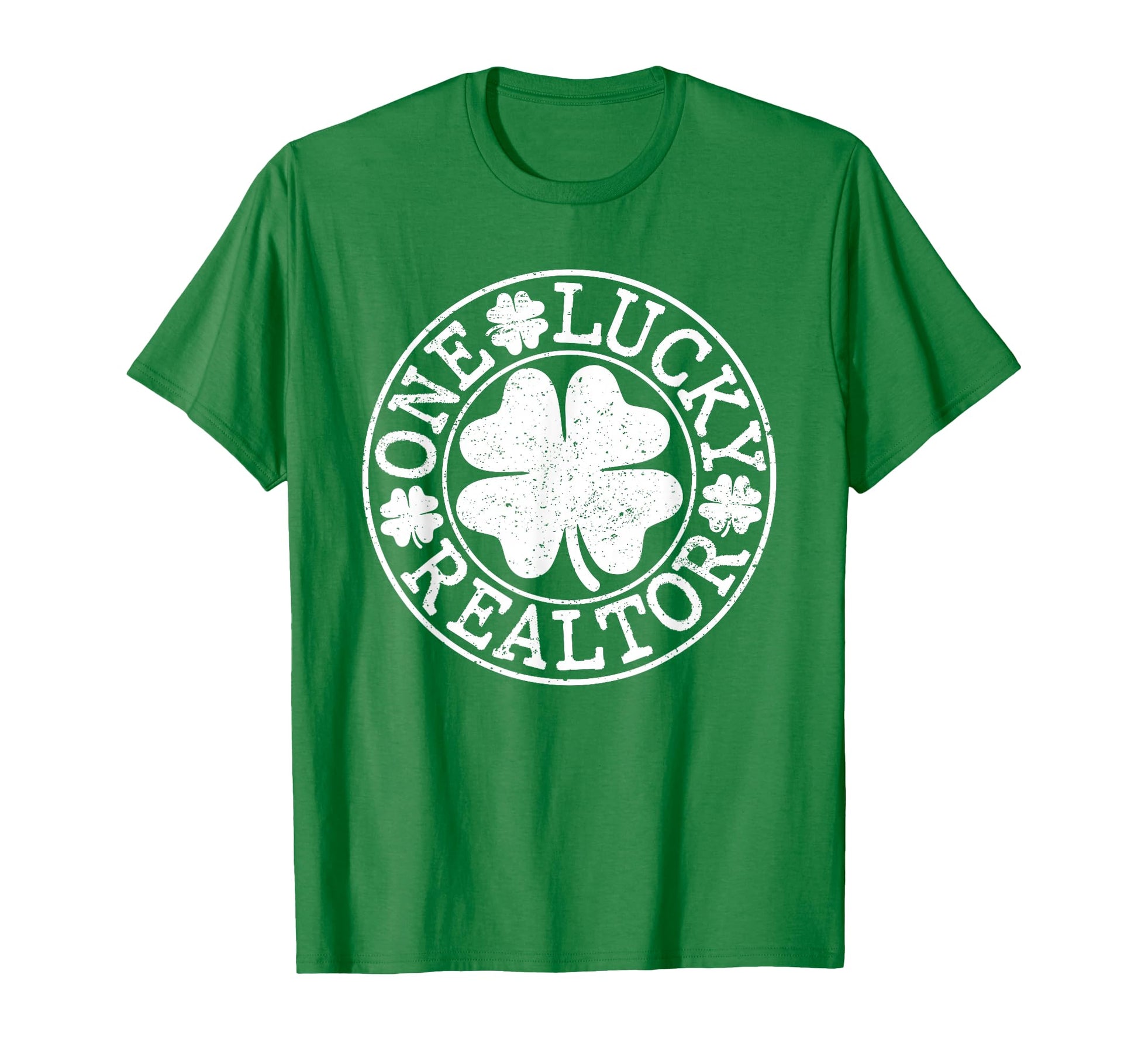 One Lucky Realtor Funny St Patricks T-Shirt - Custom Art Print for Adults - T-Shirt, Sweatshirt, Hoodie
