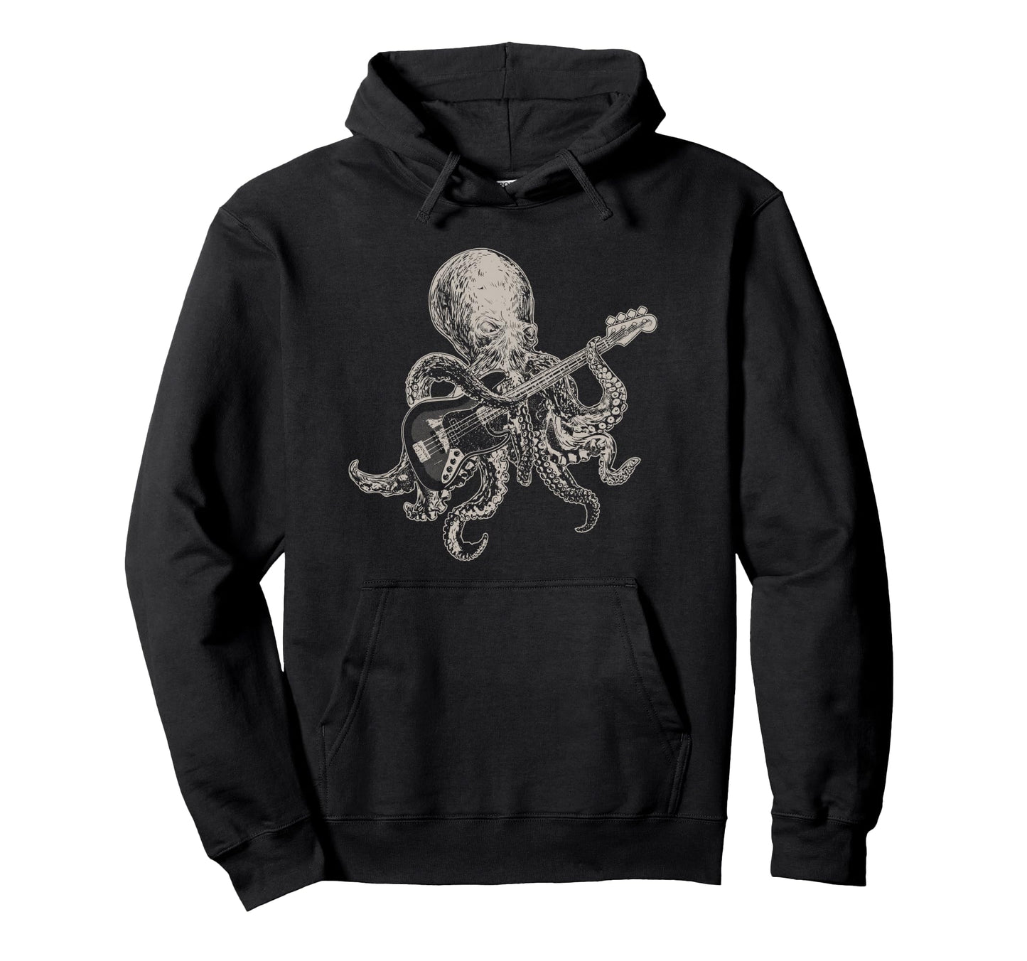 Bassist Octopus Bass Player Animal Hoodie - Aesthetic Graphic Unisex - T-Shirt, Sweatshirt, Hoodie