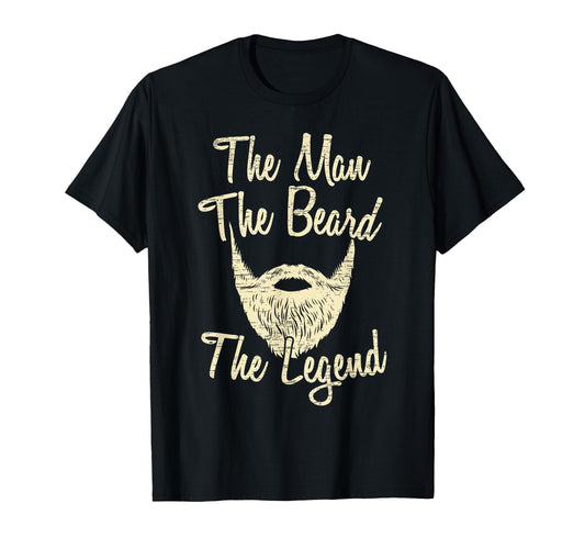Beard Legend Dad Fathers Day T-Shirt - Custom Art Print for Adults - T-Shirt, Sweatshirt, Hoodie